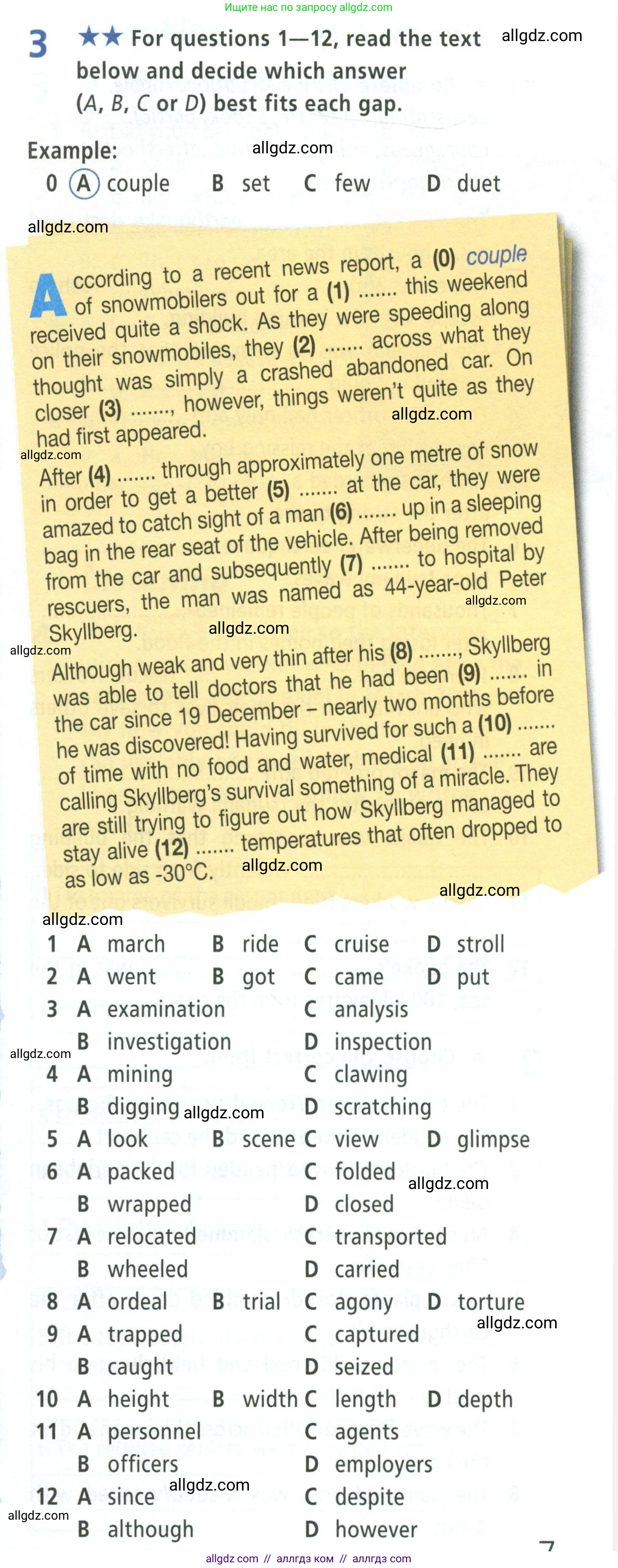 Английский язык (english), 8 класс Рабочая тетрадь (workbook), авторы: Баранова Ксения Михайловна (Baranova Ksenia), Дули Дженни (Dooley Jenny), Копылова Виктория Викторовна (Kopylova Victoria), Мильруд Радислав Петрович (Millrood Radislav), Эванс Вирджиния (Evans Virginia), издательство Просвещение, Москва, 2023, белого цвета, страница 7, номер 3, Условие 2023-2027