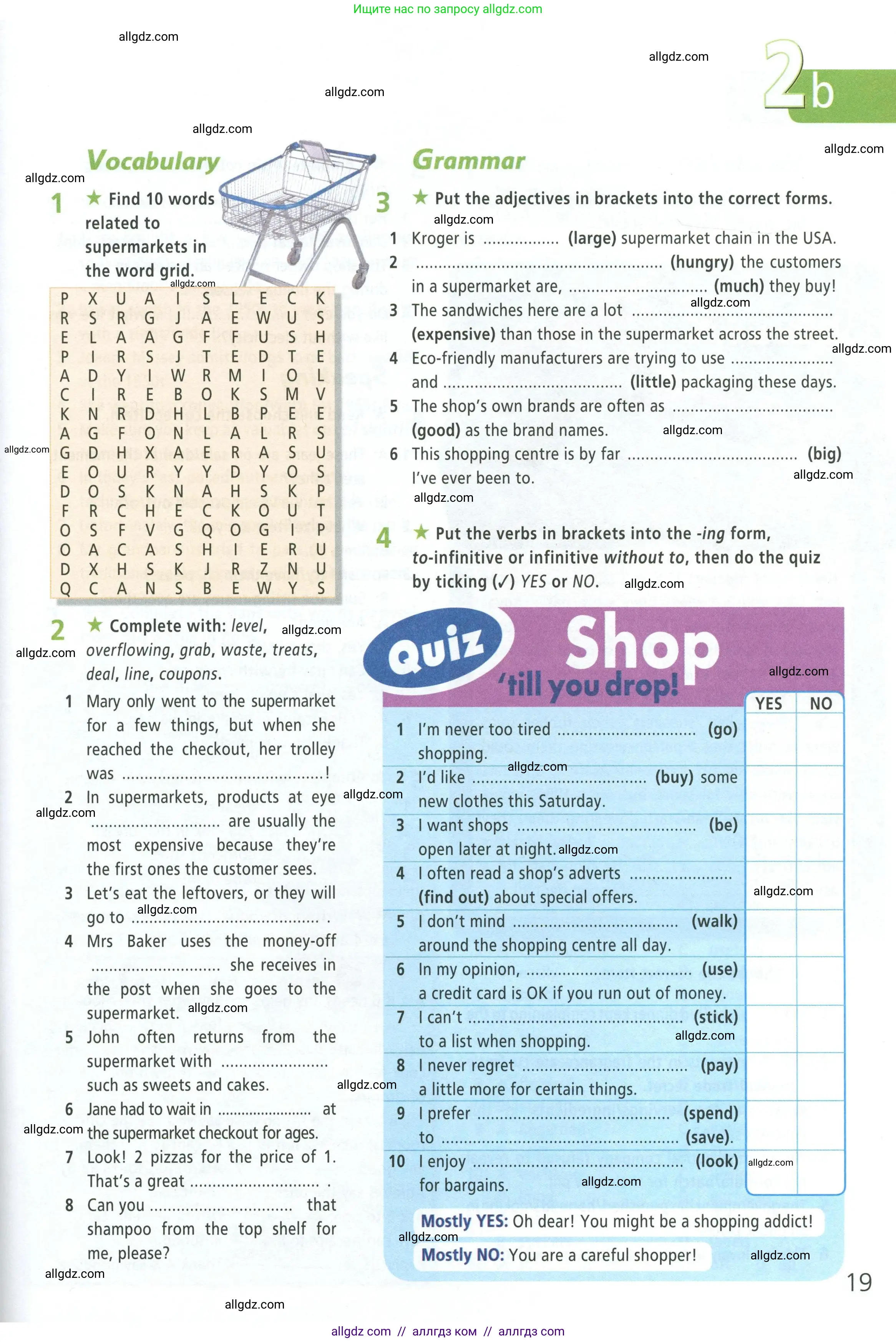 Английский язык (english), 8 класс Рабочая тетрадь (workbook), авторы: Баранова Ксения Михайловна (Baranova Ksenia), Дули Дженни (Dooley Jenny), Копылова Виктория Викторовна (Kopylova Victoria), Мильруд Радислав Петрович (Millrood Radislav), Эванс Вирджиния (Evans Virginia), издательство Просвещение, Москва, 2023, белого цвета, страница 19