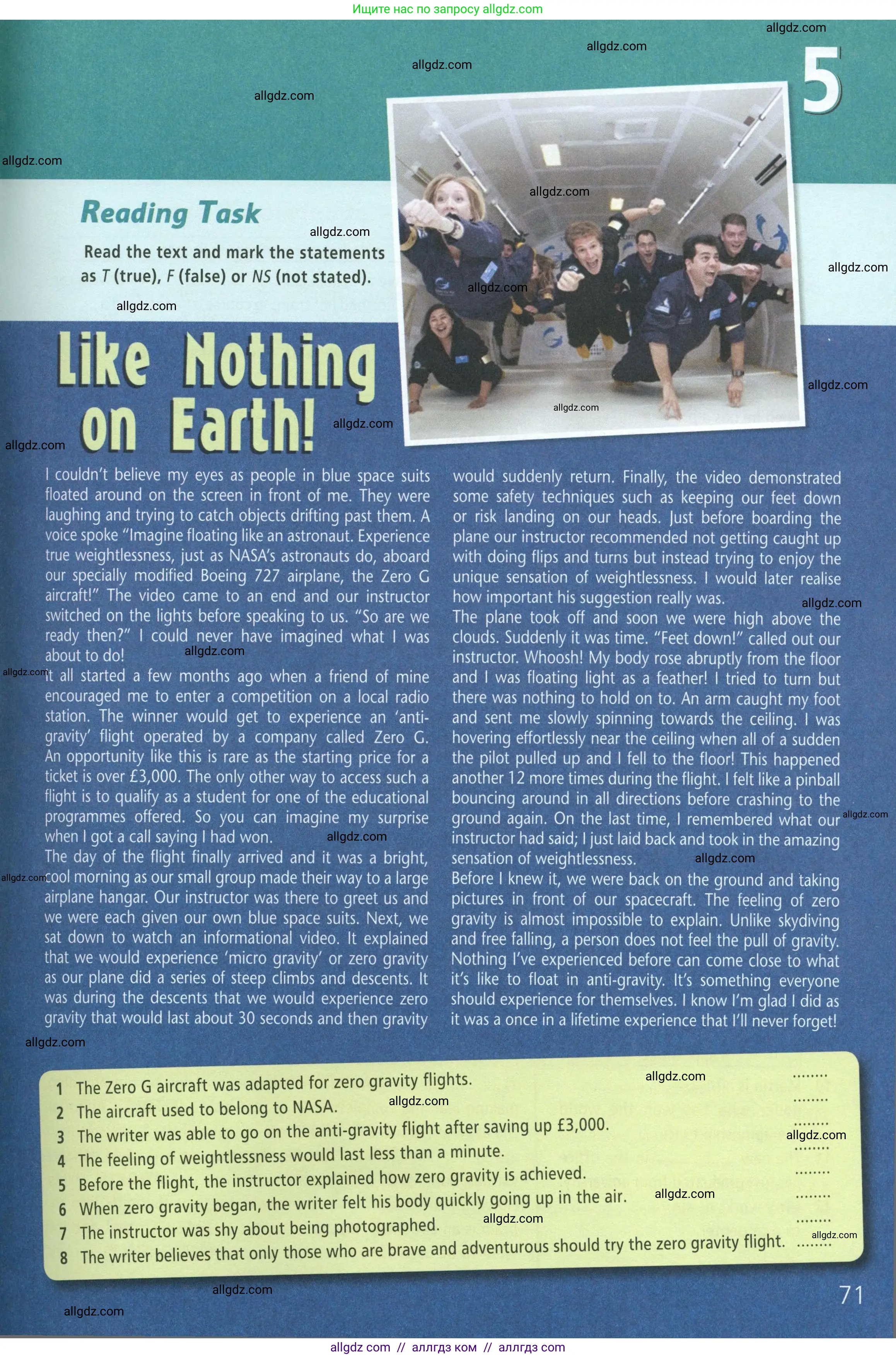 Английский язык (english), 8 класс Рабочая тетрадь (workbook), авторы: Баранова Ксения Михайловна (Baranova Ksenia), Дули Дженни (Dooley Jenny), Копылова Виктория Викторовна (Kopylova Victoria), Мильруд Радислав Петрович (Millrood Radislav), Эванс Вирджиния (Evans Virginia), издательство Просвещение, Москва, 2023, белого цвета, страница 71