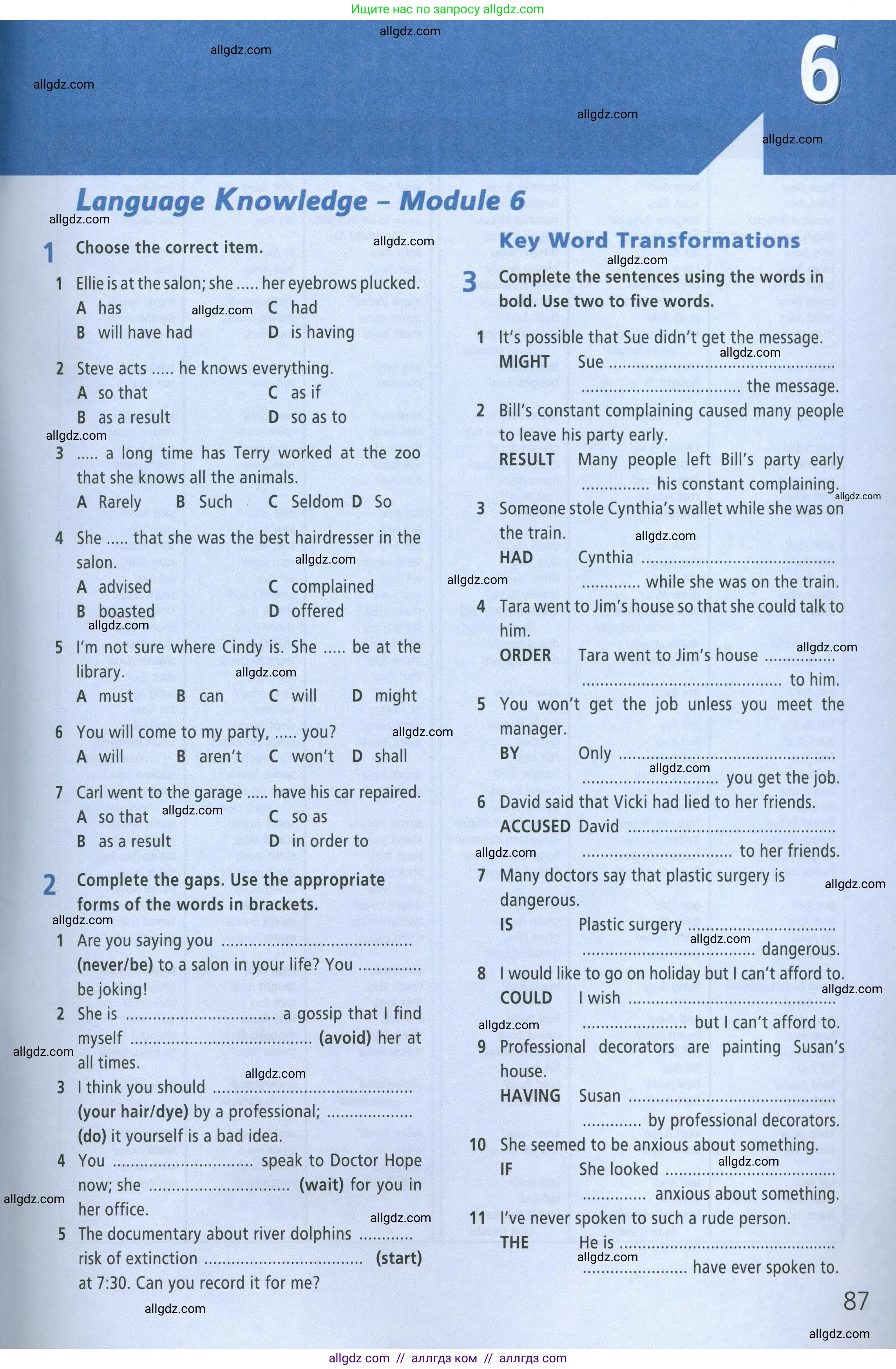 Английский язык (english), 8 класс Рабочая тетрадь (workbook), авторы: Баранова Ксения Михайловна (Baranova Ksenia), Дули Дженни (Dooley Jenny), Копылова Виктория Викторовна (Kopylova Victoria), Мильруд Радислав Петрович (Millrood Radislav), Эванс Вирджиния (Evans Virginia), издательство Просвещение, Москва, 2023, белого цвета, страница 87