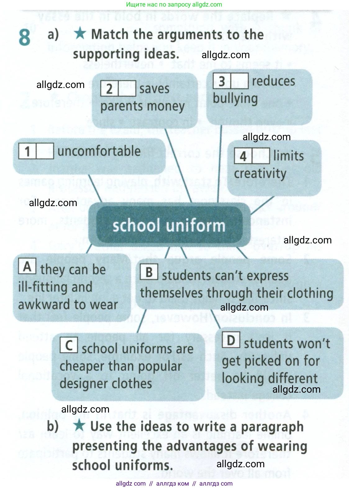 Английский язык (english), 8 класс Рабочая тетрадь (workbook), авторы: Баранова Ксения Михайловна (Baranova Ksenia), Дули Дженни (Dooley Jenny), Копылова Виктория Викторовна (Kopylova Victoria), Мильруд Радислав Петрович (Millrood Radislav), Эванс Вирджиния (Evans Virginia), издательство Просвещение, Москва, 2023, белого цвета, страница 68, номер 8, Условие 2023-2027