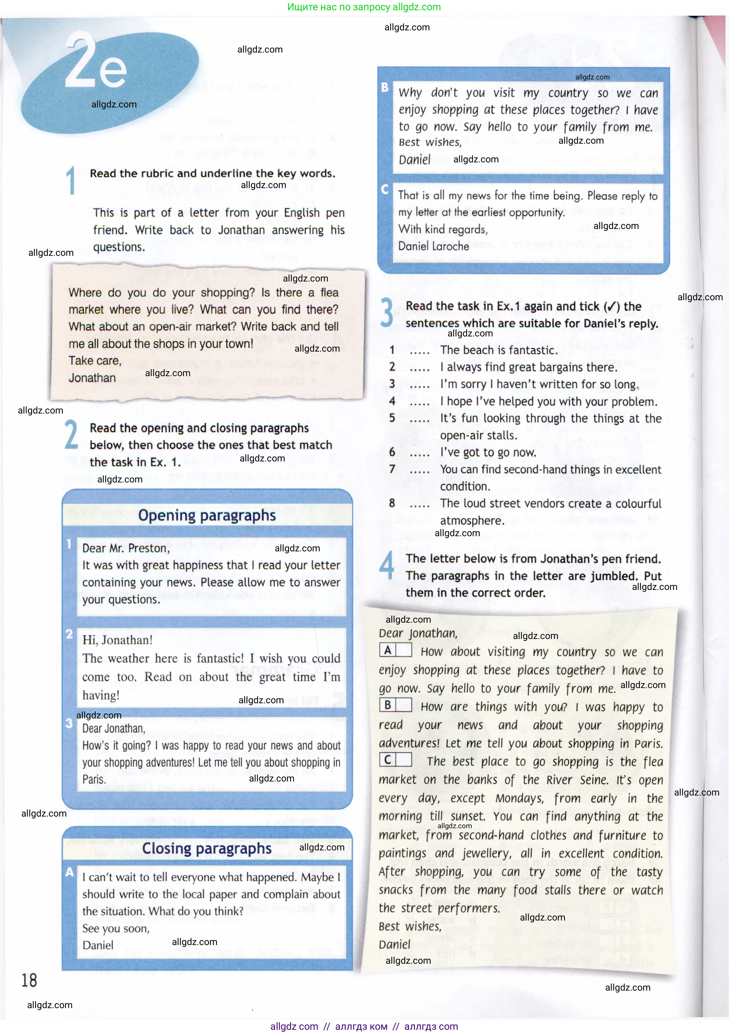 Английский язык (english), 8 класс Рабочая тетрадь (workbook), авторы: Ваулина Юлия Евгеньевна (Vaulina Julia), Дули Дженни (Dooley Jenny), Подоляко Ольга Евгеньевна (Podolyako Olga), Эванс Вирджиния (Evans Virginia), издательство Просвещение, Москва, 2023, бирюзового цвета, страница 18