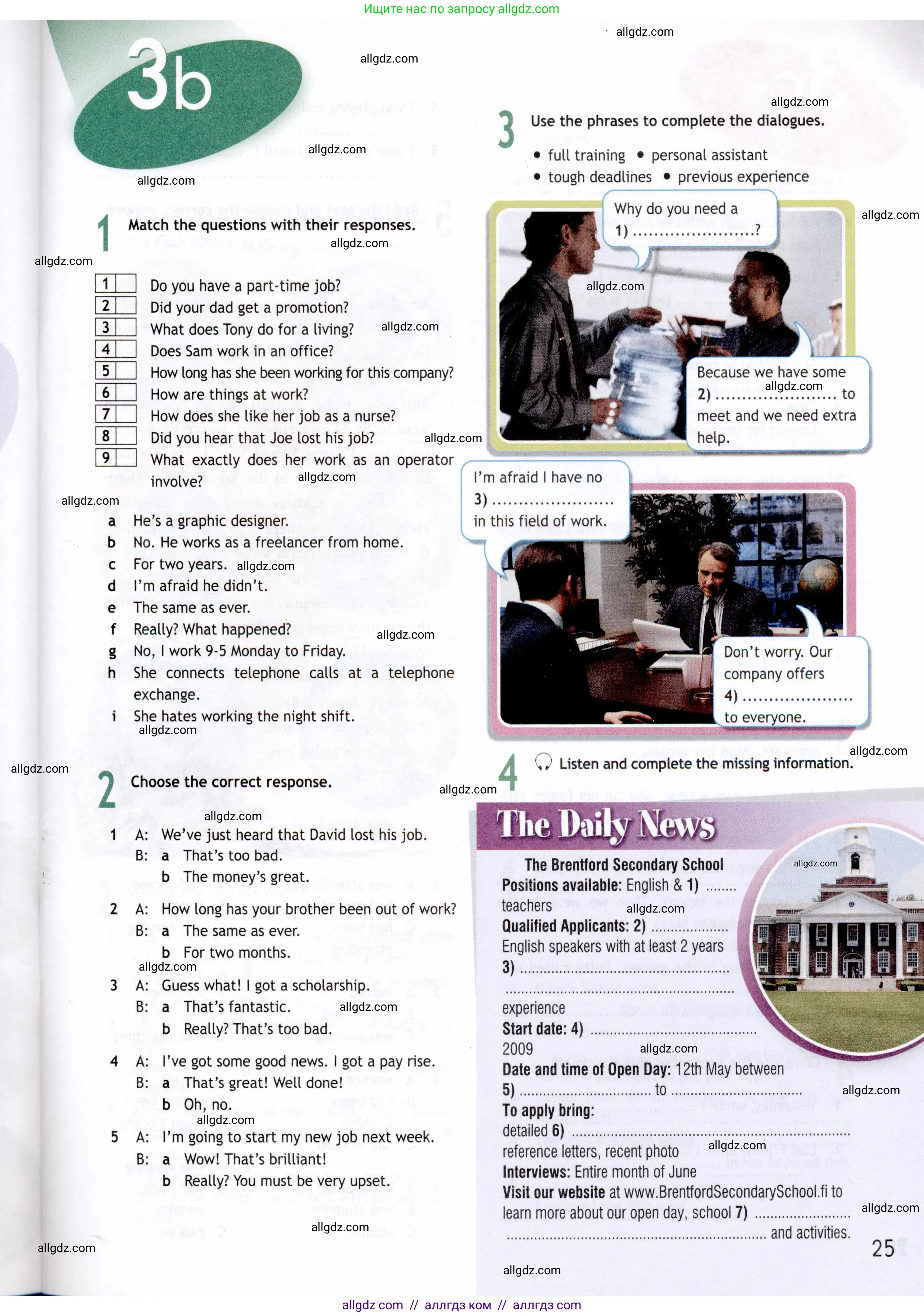 Английский язык (english), 8 класс Рабочая тетрадь (workbook), авторы: Ваулина Юлия Евгеньевна (Vaulina Julia), Дули Дженни (Dooley Jenny), Подоляко Ольга Евгеньевна (Podolyako Olga), Эванс Вирджиния (Evans Virginia), издательство Просвещение, Москва, 2023, бирюзового цвета, страница 25