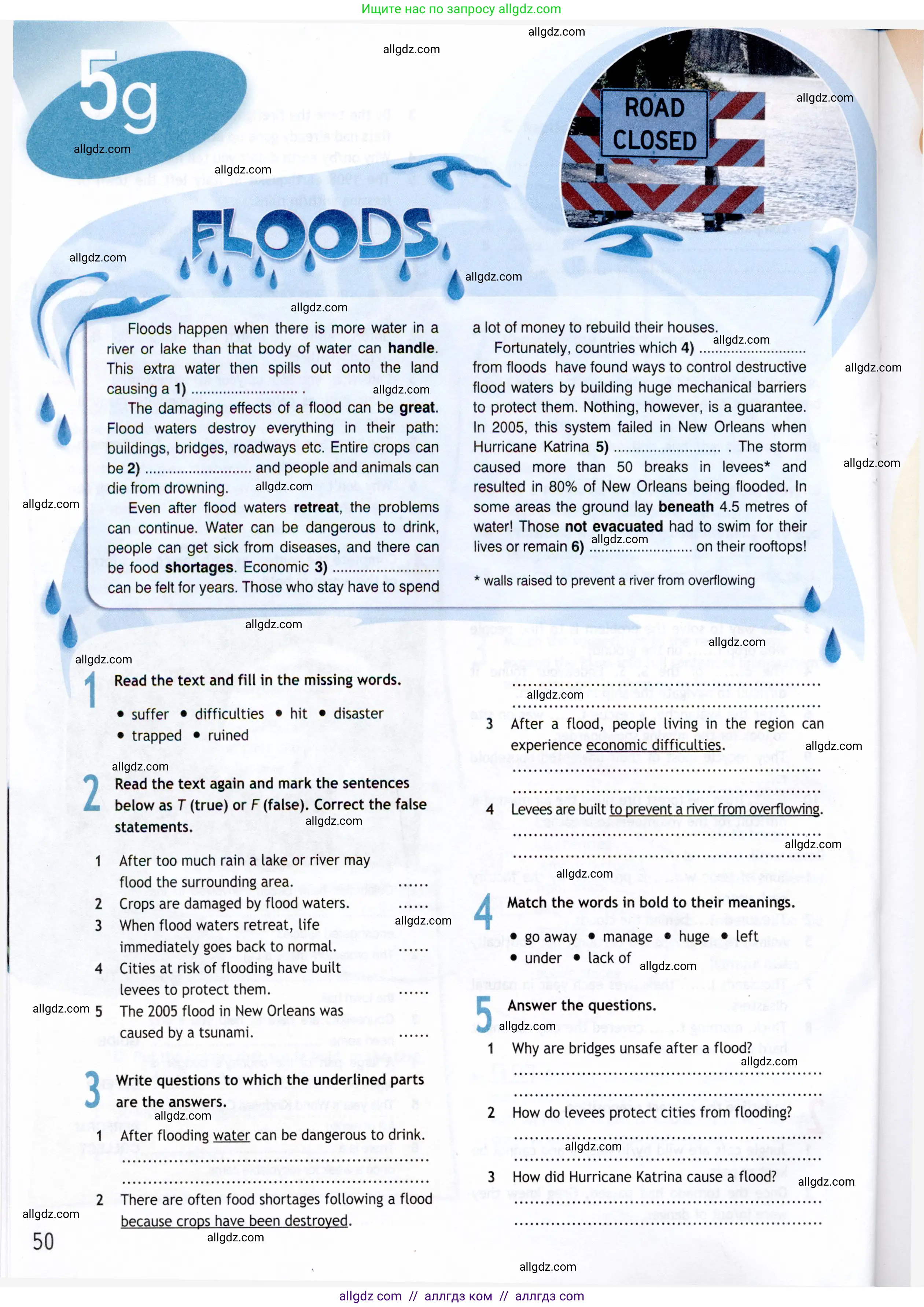 Английский язык (english), 8 класс Рабочая тетрадь (workbook), авторы: Ваулина Юлия Евгеньевна (Vaulina Julia), Дули Дженни (Dooley Jenny), Подоляко Ольга Евгеньевна (Podolyako Olga), Эванс Вирджиния (Evans Virginia), издательство Просвещение, Москва, 2023, бирюзового цвета, страница 50