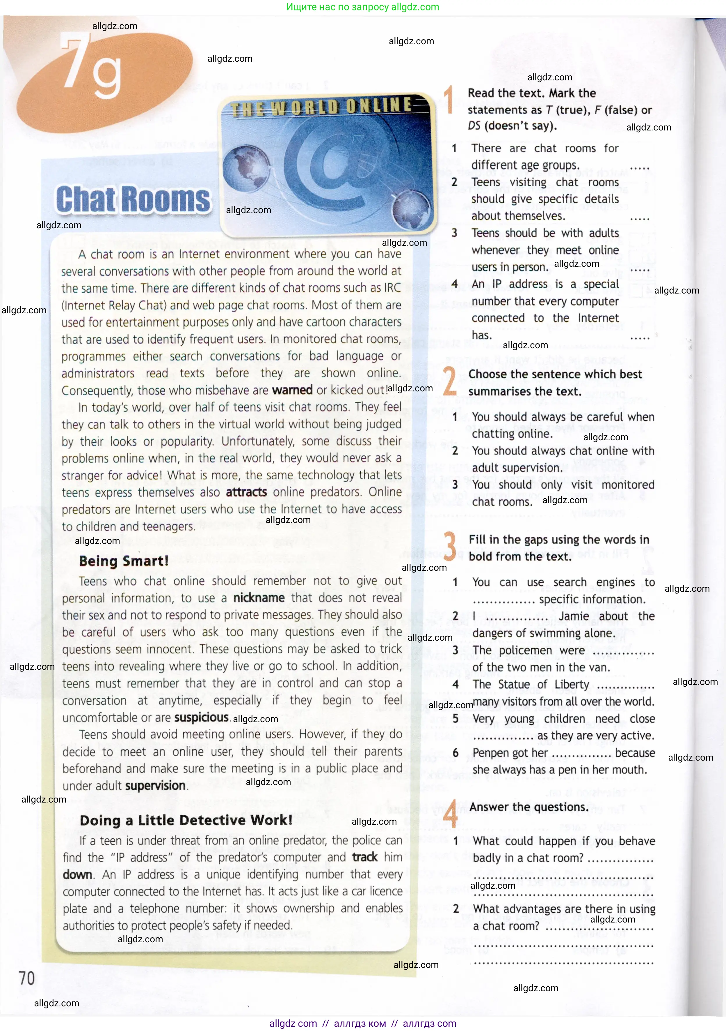 Английский язык (english), 8 класс Рабочая тетрадь (workbook), авторы: Ваулина Юлия Евгеньевна (Vaulina Julia), Дули Дженни (Dooley Jenny), Подоляко Ольга Евгеньевна (Podolyako Olga), Эванс Вирджиния (Evans Virginia), издательство Просвещение, Москва, 2023, бирюзового цвета, страница 70