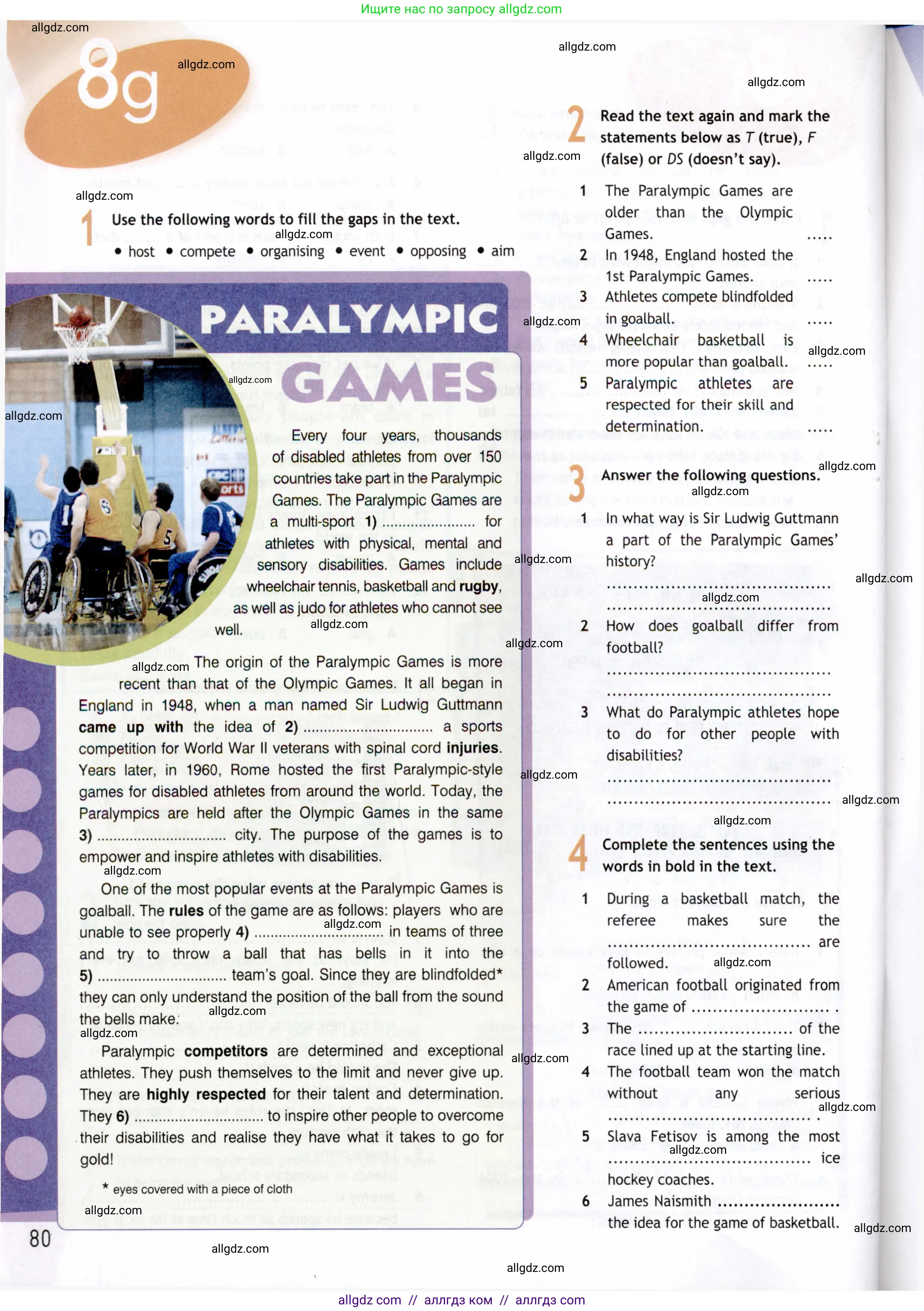 Английский язык (english), 8 класс Рабочая тетрадь (workbook), авторы: Ваулина Юлия Евгеньевна (Vaulina Julia), Дули Дженни (Dooley Jenny), Подоляко Ольга Евгеньевна (Podolyako Olga), Эванс Вирджиния (Evans Virginia), издательство Просвещение, Москва, 2023, бирюзового цвета, страница 80