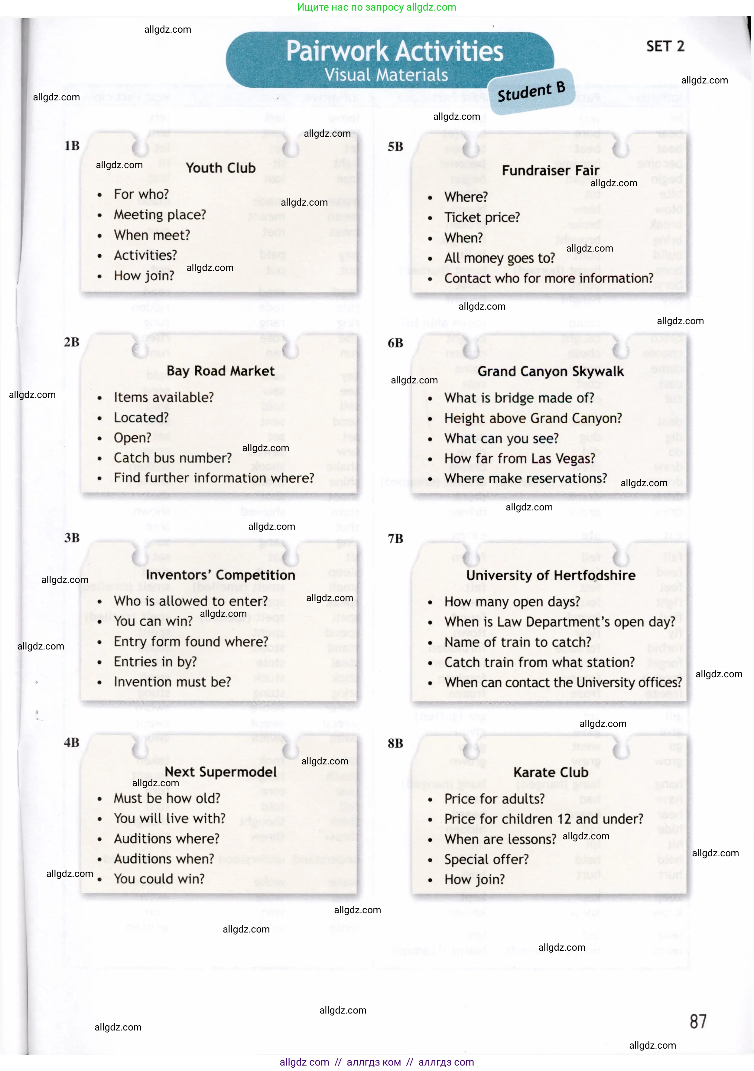 Английский язык (english), 8 класс Рабочая тетрадь (workbook), авторы: Ваулина Юлия Евгеньевна (Vaulina Julia), Дули Дженни (Dooley Jenny), Подоляко Ольга Евгеньевна (Podolyako Olga), Эванс Вирджиния (Evans Virginia), издательство Просвещение, Москва, 2023, бирюзового цвета, страница 87