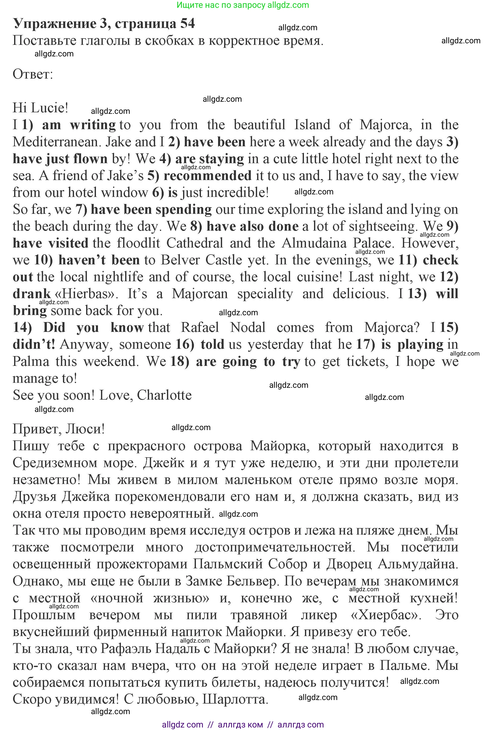 Английский язык (english), 8 класс Рабочая тетрадь (workbook), авторы: Ваулина Юлия Евгеньевна (Vaulina Julia), Дули Дженни (Dooley Jenny), Подоляко Ольга Евгеньевна (Podolyako Olga), Эванс Вирджиния (Evans Virginia), издательство Просвещение, Москва, 2023, бирюзового цвета, страница 54, номер 3, Решение 1 (2019-2022)