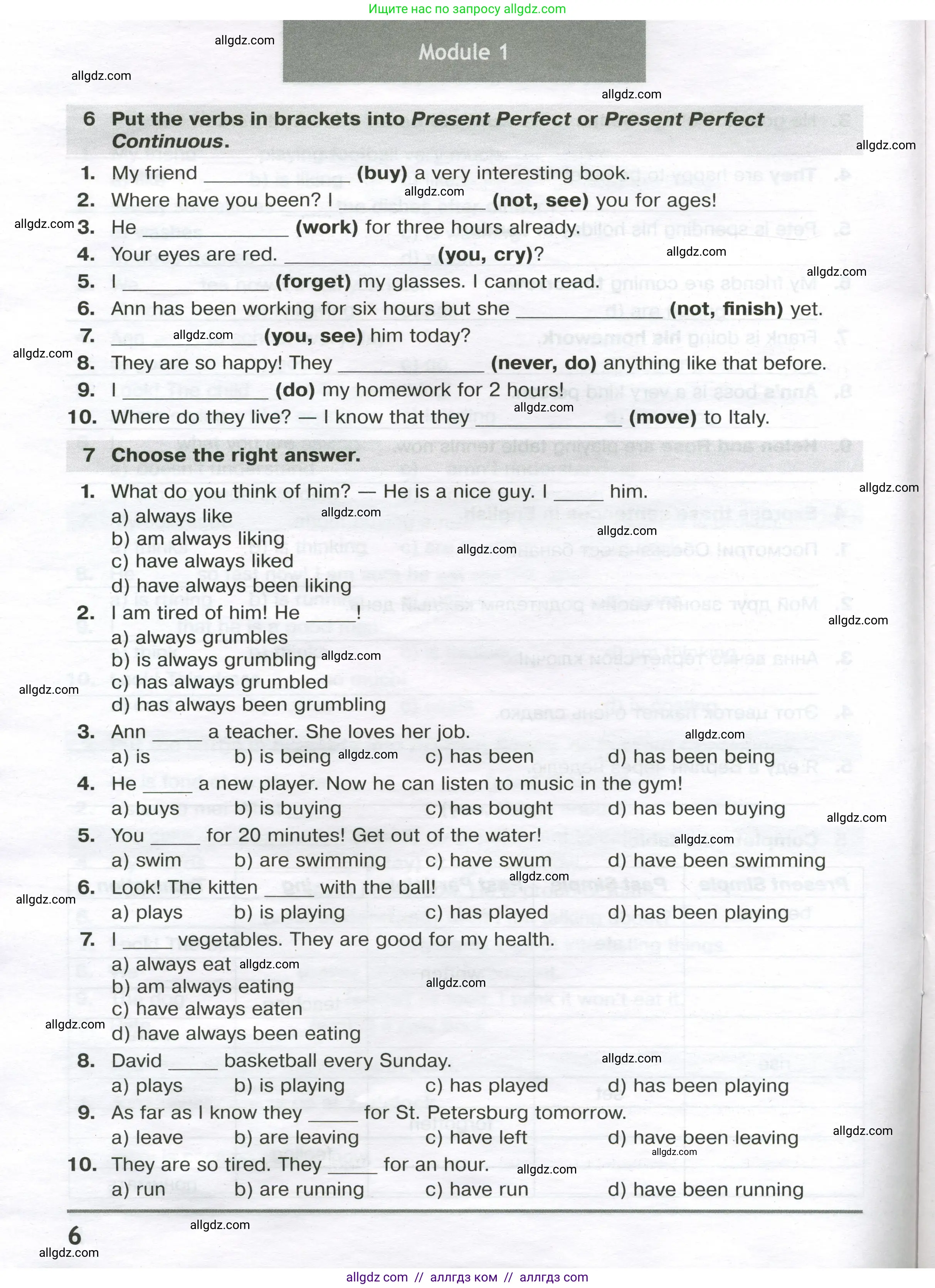 Английский язык (english), 8 класс сборник грамматических упражнений, авторы: Иняшкин Станислав Геннадьевич, Комиссаров Константин Вячеславович, издательство Просвещение, Москва, 2024, белого цвета, страница 6