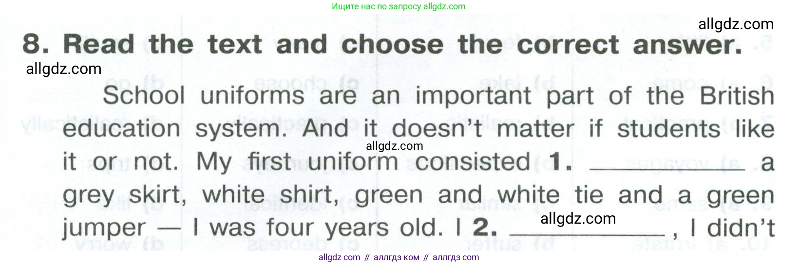 Английский язык (english), 8 класс Тренировочные упражнения в формате ОГЭ (ГИА), авторы: Комиссаров Константин Вячеславович, Кирдяева Ольга Ивановна, издательство Просвещение, Москва, 2024, белого цвета, страница 84, номер 8, Условие 2023-2027