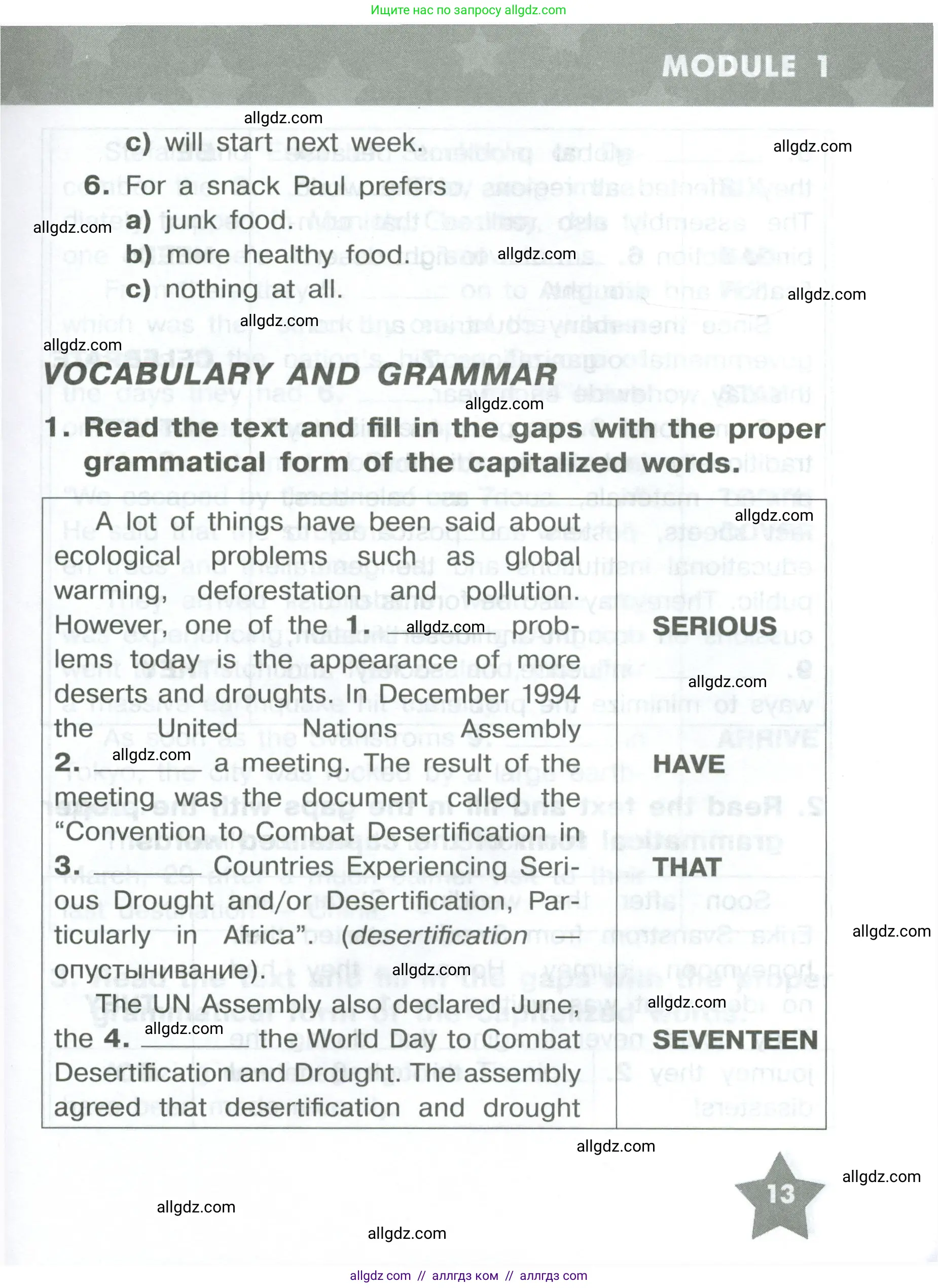 Английский язык (english), 8 класс Тренировочные упражнения в формате ОГЭ (ГИА), авторы: Комиссаров Константин Вячеславович, Кирдяева Ольга Ивановна, издательство Просвещение, Москва, 2024, белого цвета, страница 13