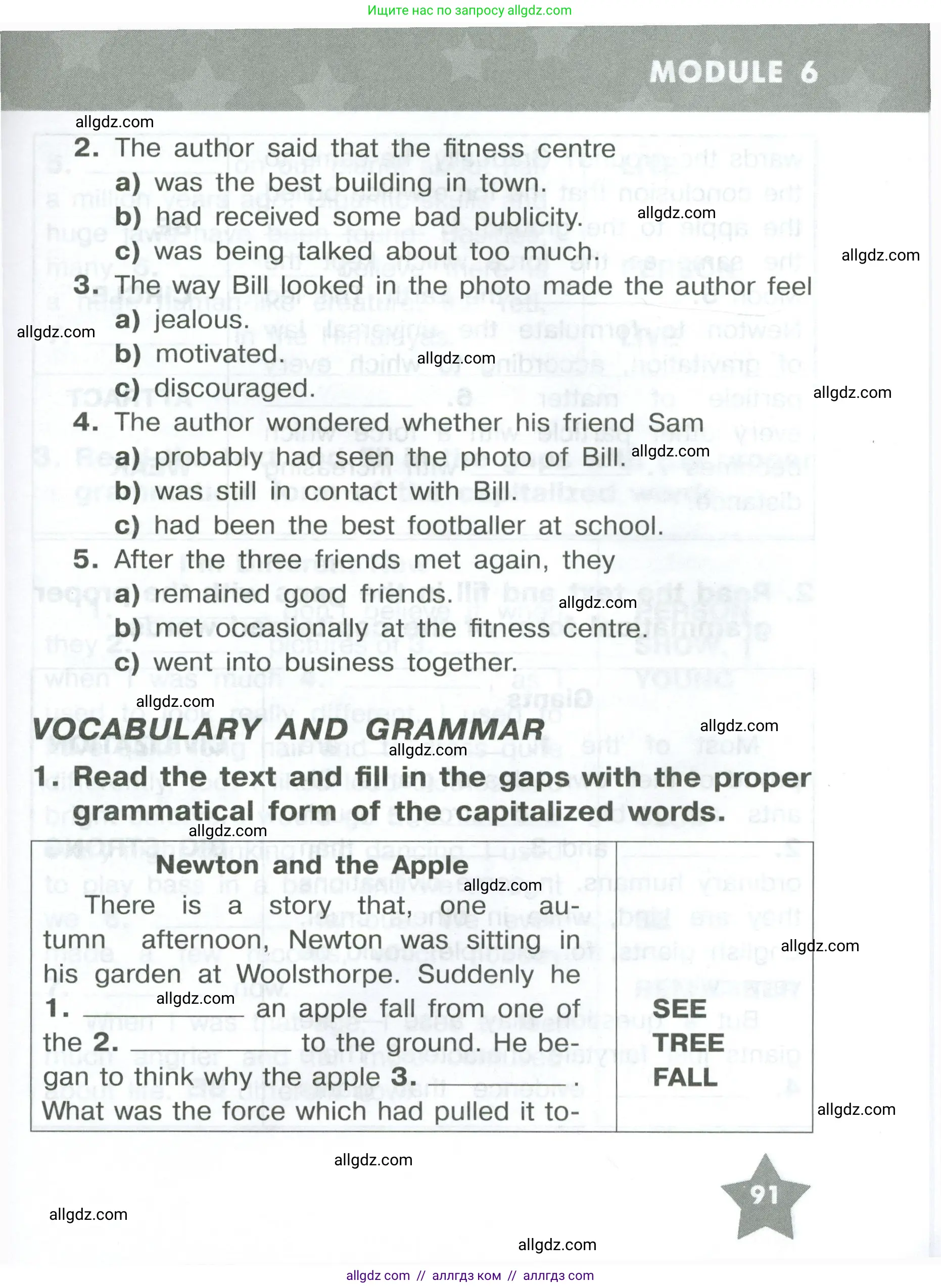 Английский язык (english), 8 класс Тренировочные упражнения в формате ОГЭ (ГИА), авторы: Комиссаров Константин Вячеславович, Кирдяева Ольга Ивановна, издательство Просвещение, Москва, 2024, белого цвета, страница 91