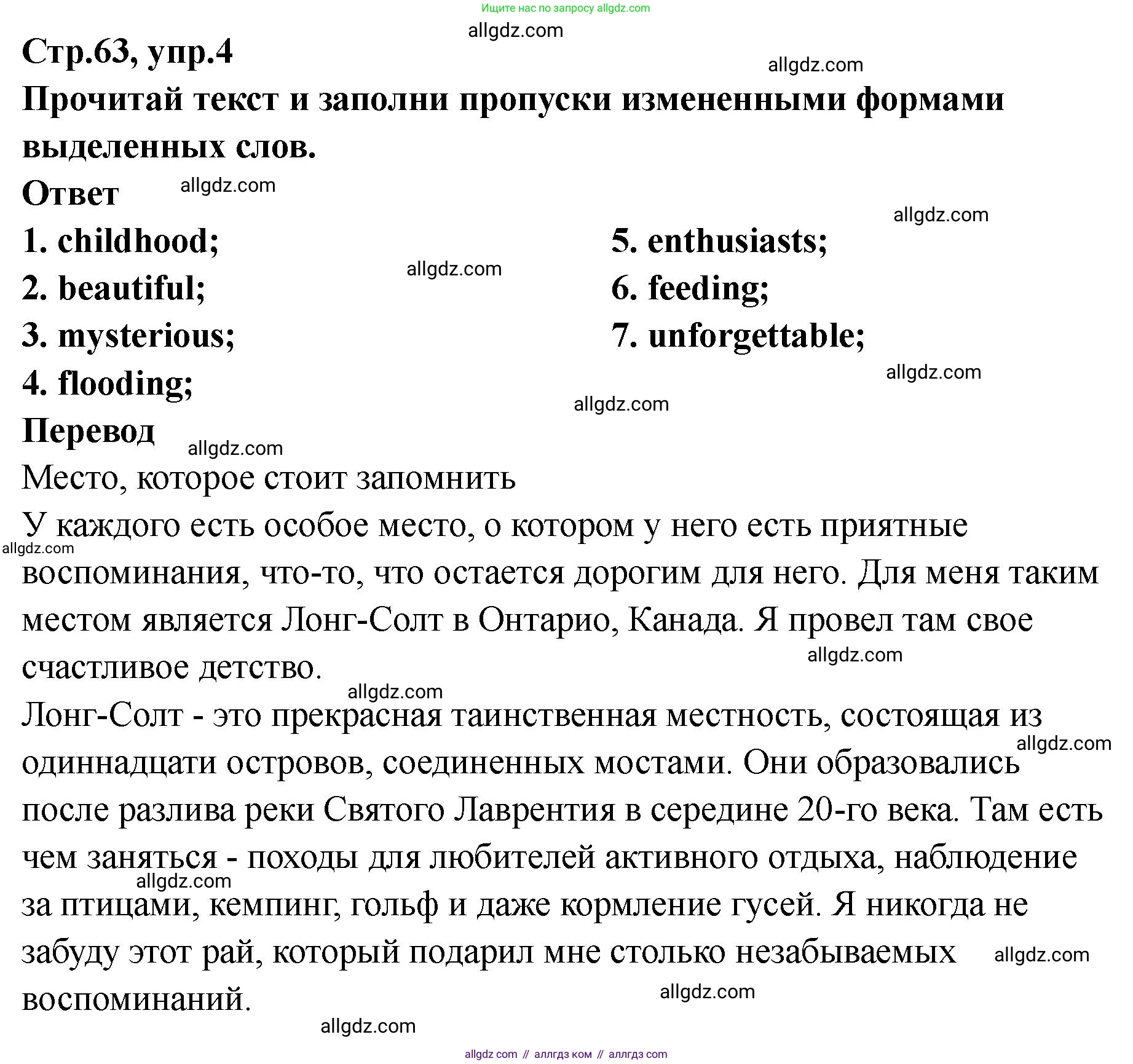 Английский язык (english), 8 класс Тренировочные упражнения в формате ОГЭ (ГИА), авторы: Комиссаров Константин Вячеславович, Кирдяева Ольга Ивановна, издательство Просвещение, Москва, 2024, белого цвета, страница 64, номер 4, Решение 1 (2023-2027)
