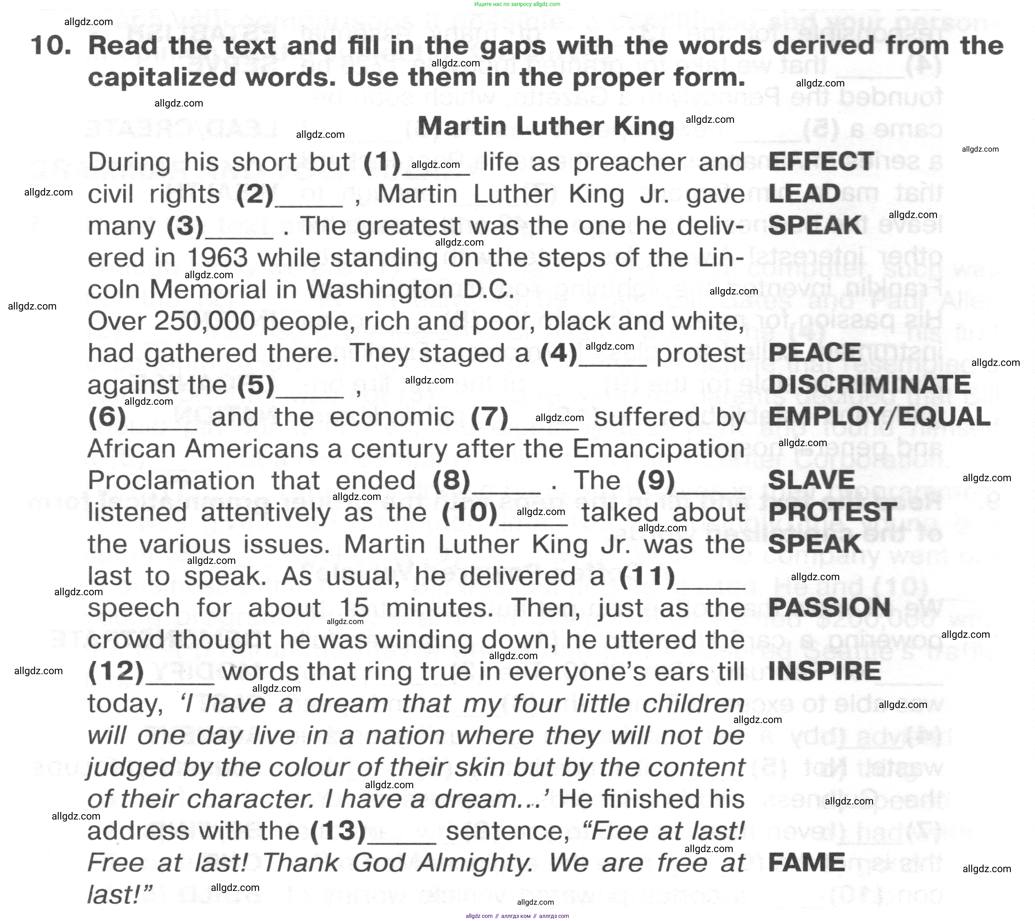 Английский язык (english), 8 класс Тренировочные упражнения в формате ОГЭ (ГИА), авторы: Ваулина Юлия Евгеньевна (Vaulina Julia), Подоляко Ольга Евгеньевна (Podolyako Olga), издательство Просвещение, Москва, 2024, бирюзового цвета, страница 42, номер 10, Условие 2024-2027