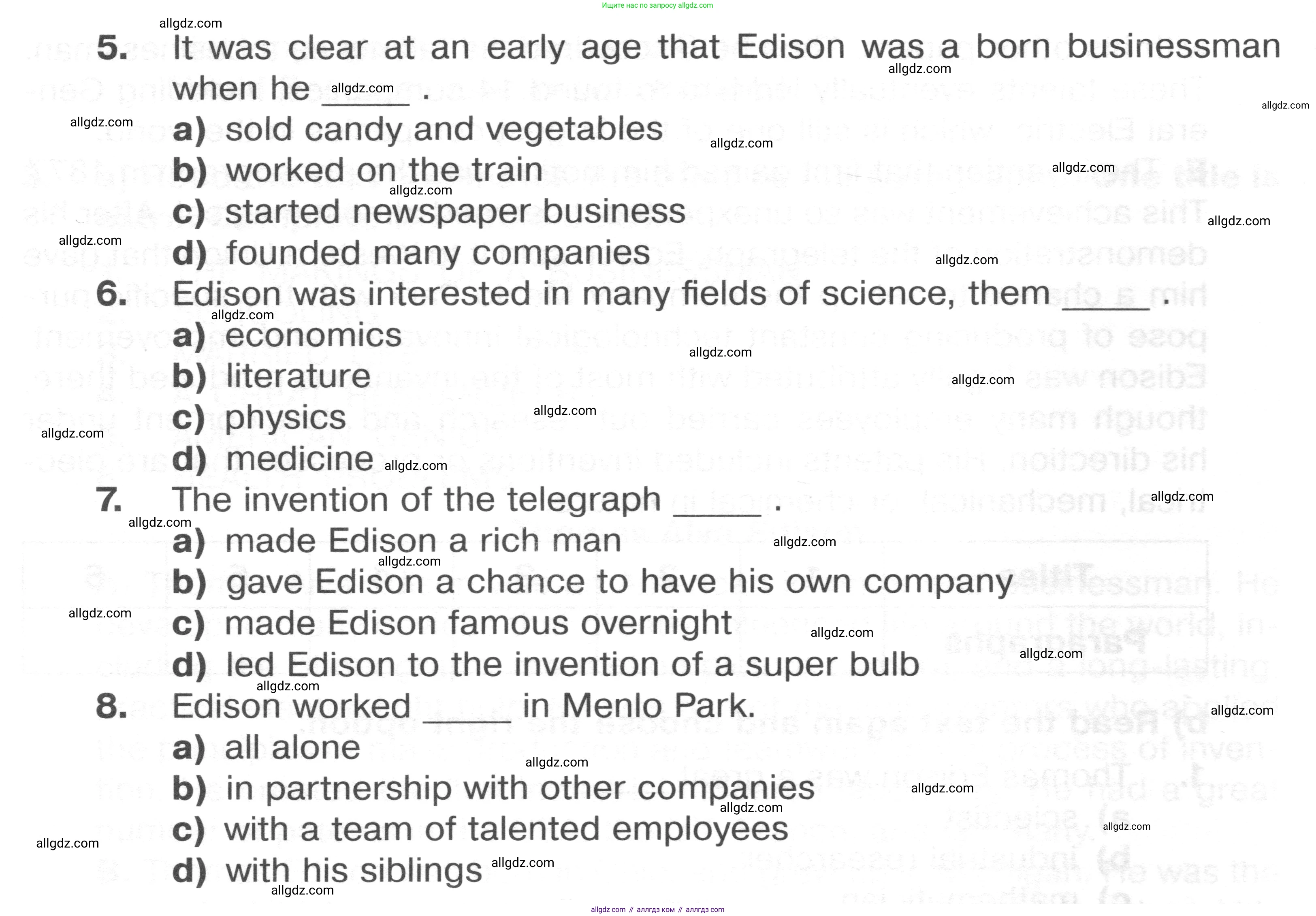Английский язык (english), 8 класс Тренировочные упражнения в формате ОГЭ (ГИА), авторы: Ваулина Юлия Евгеньевна (Vaulina Julia), Подоляко Ольга Евгеньевна (Podolyako Olga), издательство Просвещение, Москва, 2024, бирюзового цвета, страница 34, номер 3, Условие 2024-2027 (продолжение 3)