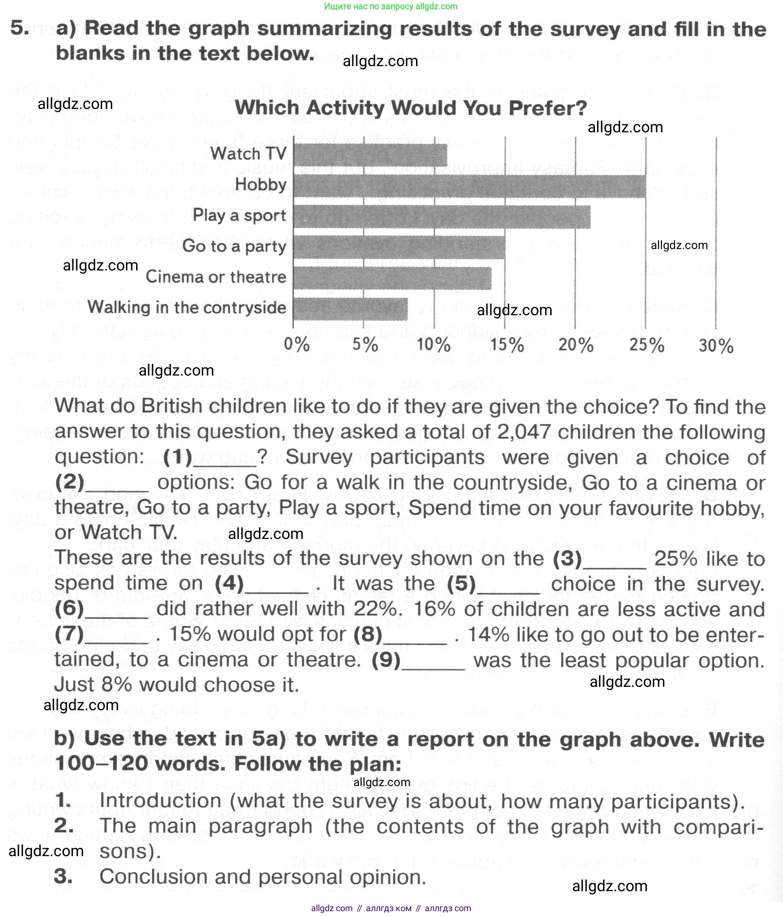 Английский язык (english), 8 класс Тренировочные упражнения в формате ОГЭ (ГИА), авторы: Ваулина Юлия Евгеньевна (Vaulina Julia), Подоляко Ольга Евгеньевна (Podolyako Olga), издательство Просвещение, Москва, 2024, бирюзового цвета, страница 104, номер 5, Условие 2024-2027