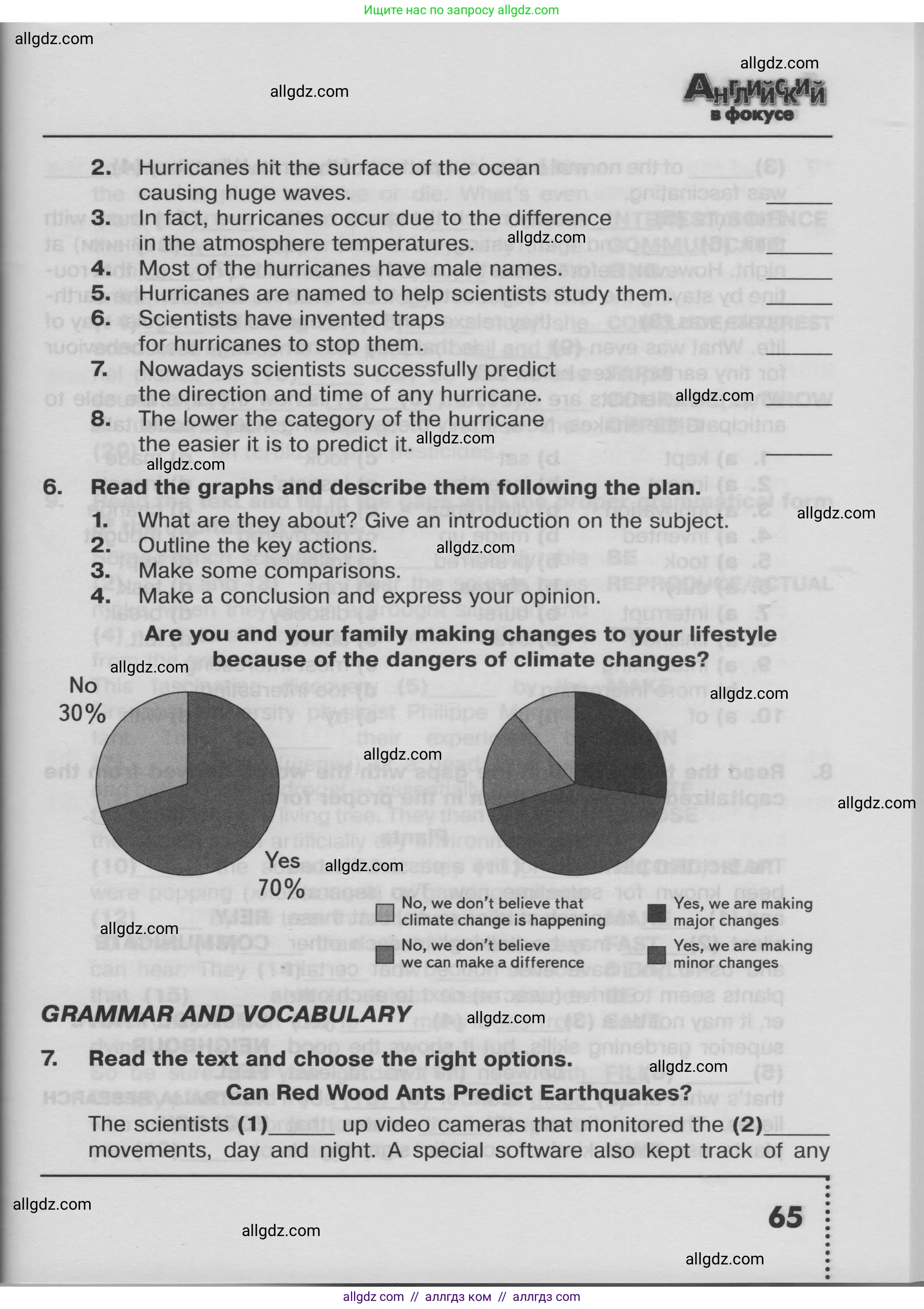 Английский язык (english), 8 класс Тренировочные упражнения в формате ОГЭ (ГИА), авторы: Ваулина Юлия Евгеньевна (Vaulina Julia), Подоляко Ольга Евгеньевна (Podolyako Olga), издательство Просвещение, Москва, 2024, бирюзового цвета, страница 65