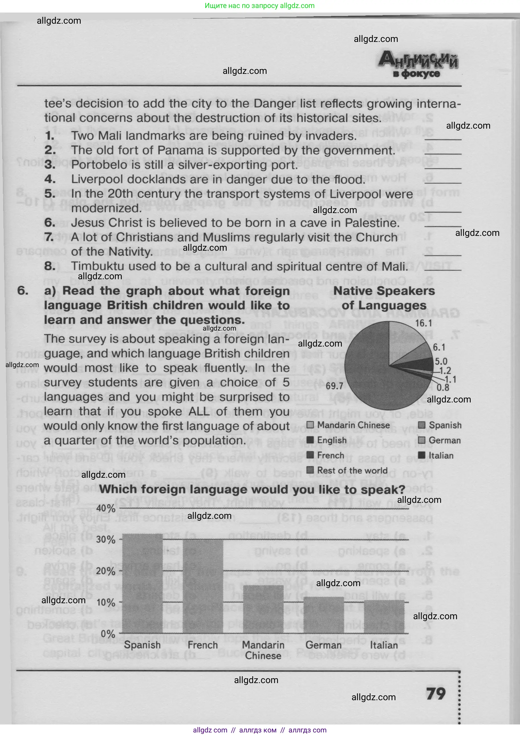 Английский язык (english), 8 класс Тренировочные упражнения в формате ОГЭ (ГИА), авторы: Ваулина Юлия Евгеньевна (Vaulina Julia), Подоляко Ольга Евгеньевна (Podolyako Olga), издательство Просвещение, Москва, 2024, бирюзового цвета, страница 79