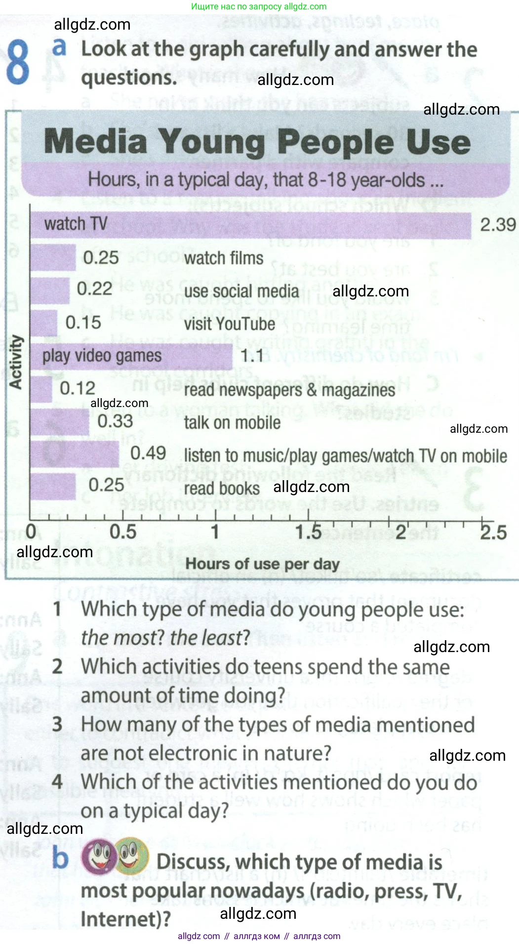 Английский язык (english), 8 класс Учебник (Student's book), авторы: Ваулина Юлия Евгеньевна (Vaulina Julia), Дули Дженни (Dooley Jenny), Подоляко Ольга Евгеньевна (Podolyako Olga), Эванс Вирджиния (Evans Virginia), издательство Просвещение, Москва, 2023, бирюзового цвета, страница 107, номер 8, Условие 2023-2027