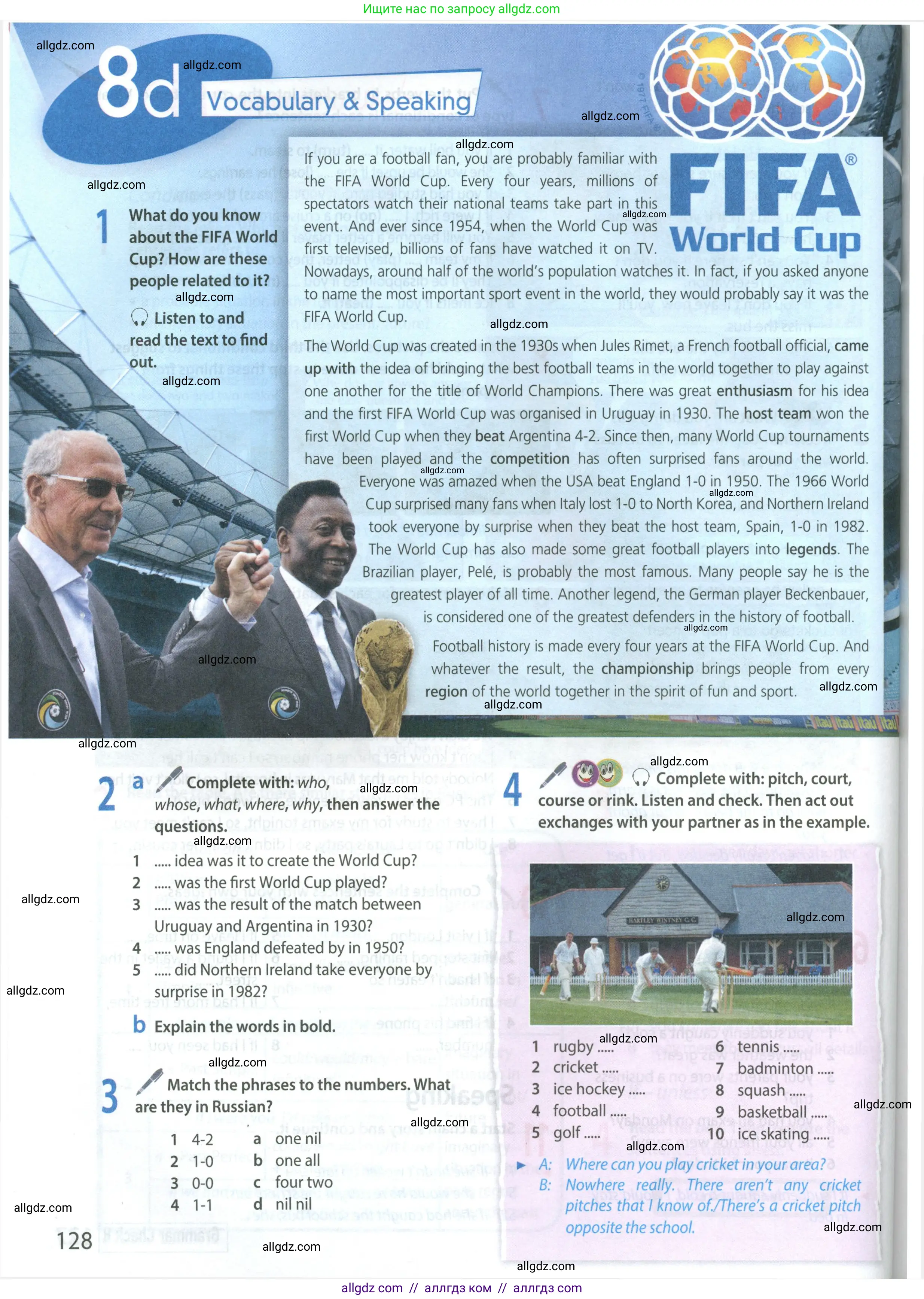 Английский язык (english), 8 класс Учебник (Student's book), авторы: Ваулина Юлия Евгеньевна (Vaulina Julia), Дули Дженни (Dooley Jenny), Подоляко Ольга Евгеньевна (Podolyako Olga), Эванс Вирджиния (Evans Virginia), издательство Просвещение, Москва, 2023, бирюзового цвета, страница 128