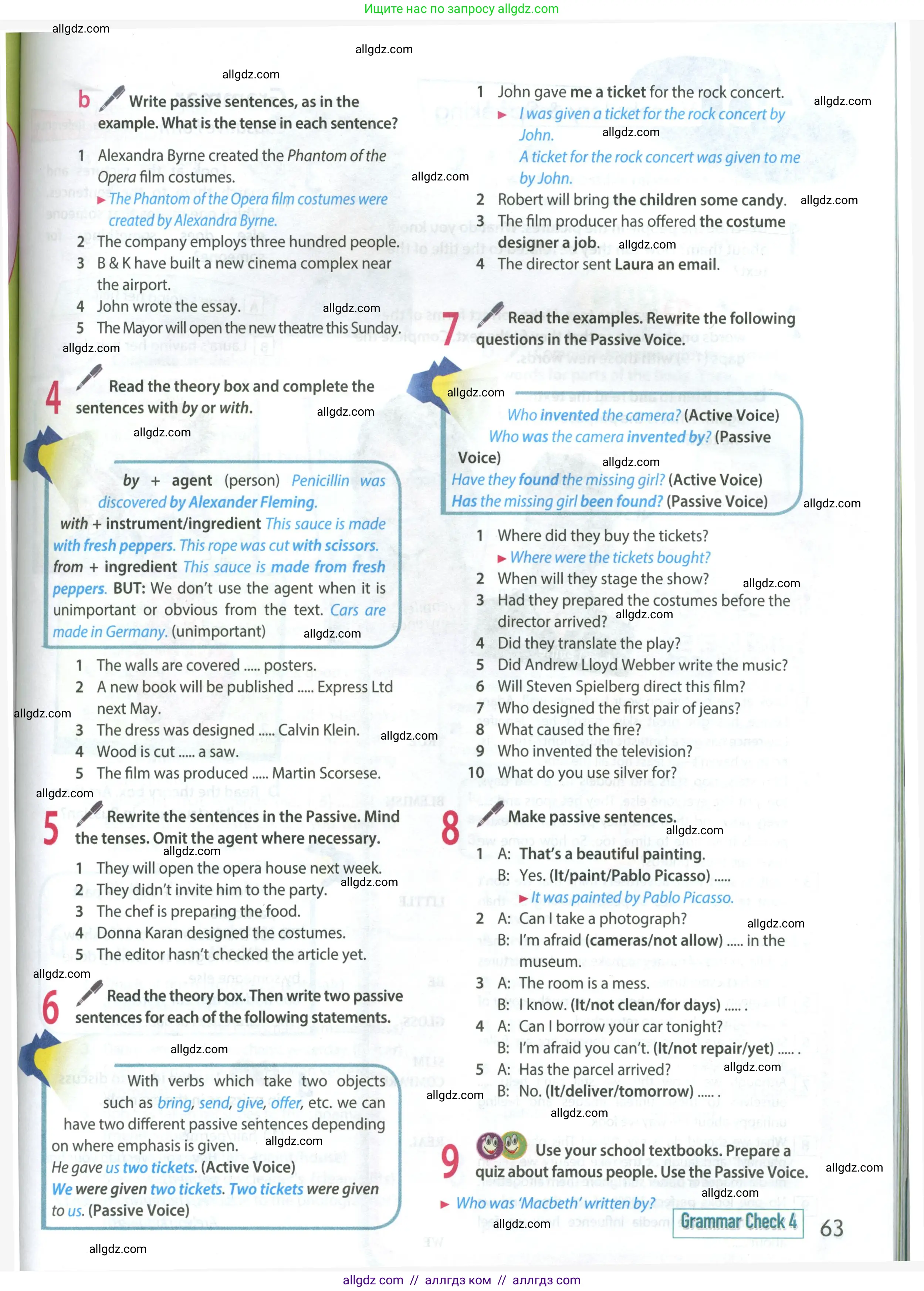 Английский язык (english), 8 класс Учебник (Student's book), авторы: Ваулина Юлия Евгеньевна (Vaulina Julia), Дули Дженни (Dooley Jenny), Подоляко Ольга Евгеньевна (Podolyako Olga), Эванс Вирджиния (Evans Virginia), издательство Просвещение, Москва, 2023, бирюзового цвета, страница 63