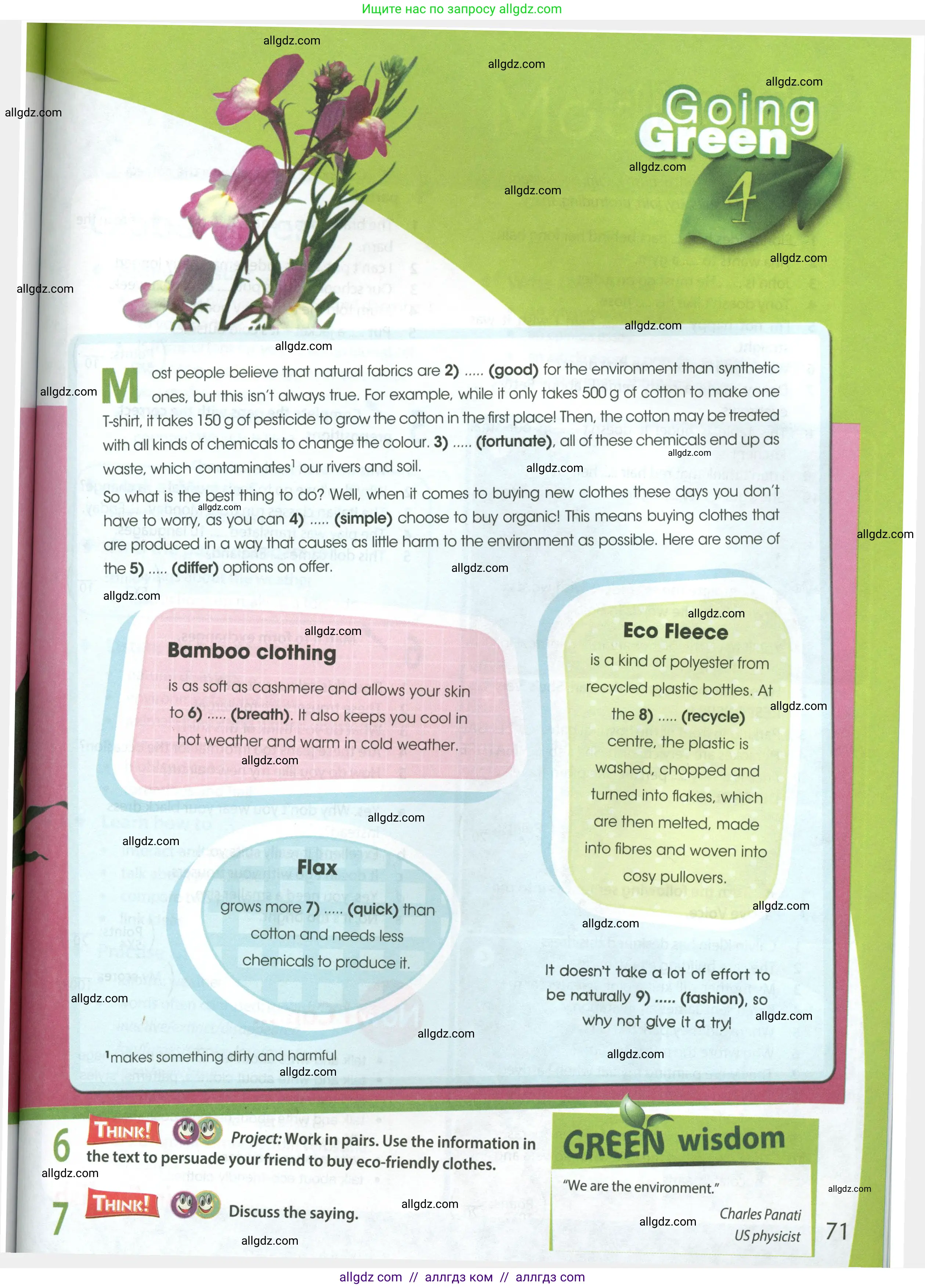 Английский язык (english), 8 класс Учебник (Student's book), авторы: Ваулина Юлия Евгеньевна (Vaulina Julia), Дули Дженни (Dooley Jenny), Подоляко Ольга Евгеньевна (Podolyako Olga), Эванс Вирджиния (Evans Virginia), издательство Просвещение, Москва, 2023, бирюзового цвета, страница 71