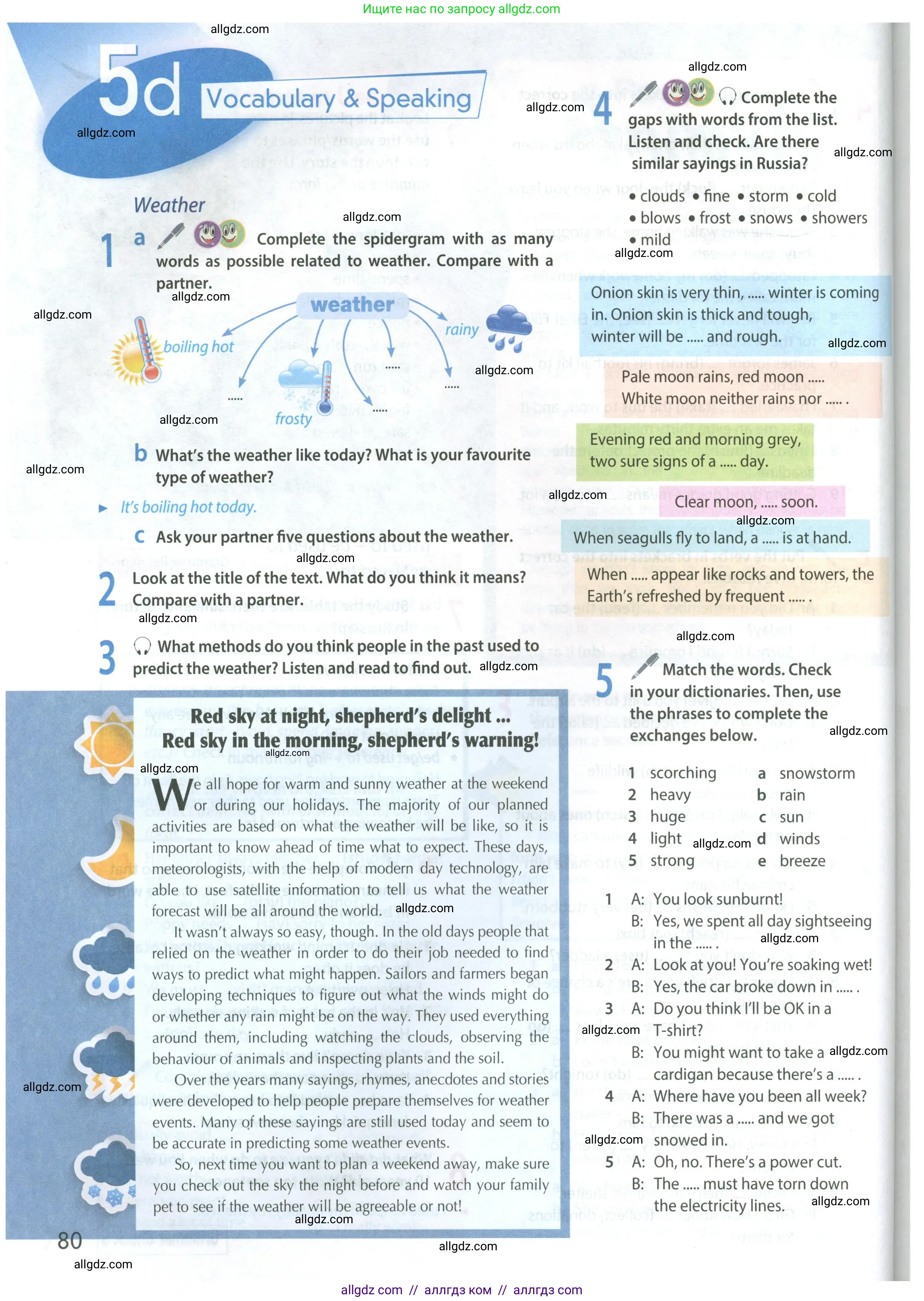 Английский язык (english), 8 класс Учебник (Student's book), авторы: Ваулина Юлия Евгеньевна (Vaulina Julia), Дули Дженни (Dooley Jenny), Подоляко Ольга Евгеньевна (Podolyako Olga), Эванс Вирджиния (Evans Virginia), издательство Просвещение, Москва, 2023, бирюзового цвета, страница 80