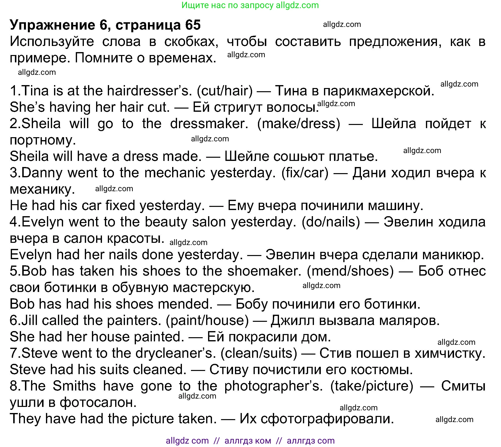 Английский язык (english), 8 класс Учебник (Student's book), авторы: Ваулина Юлия Евгеньевна (Vaulina Julia), Дули Дженни (Dooley Jenny), Подоляко Ольга Евгеньевна (Podolyako Olga), Эванс Вирджиния (Evans Virginia), издательство Просвещение, Москва, 2023, бирюзового цвета, страница 65, номер 6, Решение 2023-2027