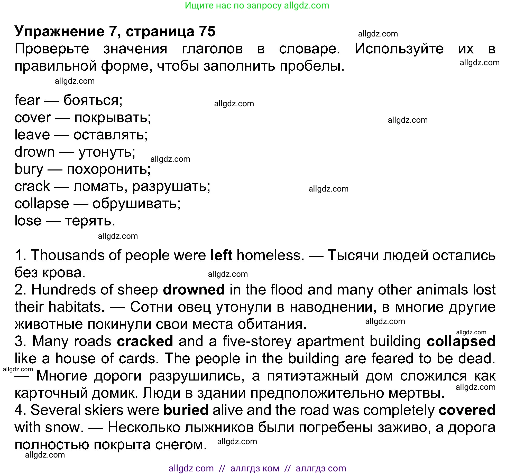 Английский язык (english), 8 класс Учебник (Student's book), авторы: Ваулина Юлия Евгеньевна (Vaulina Julia), Дули Дженни (Dooley Jenny), Подоляко Ольга Евгеньевна (Podolyako Olga), Эванс Вирджиния (Evans Virginia), издательство Просвещение, Москва, 2023, бирюзового цвета, страница 75, номер 7, Решение 2023-2027