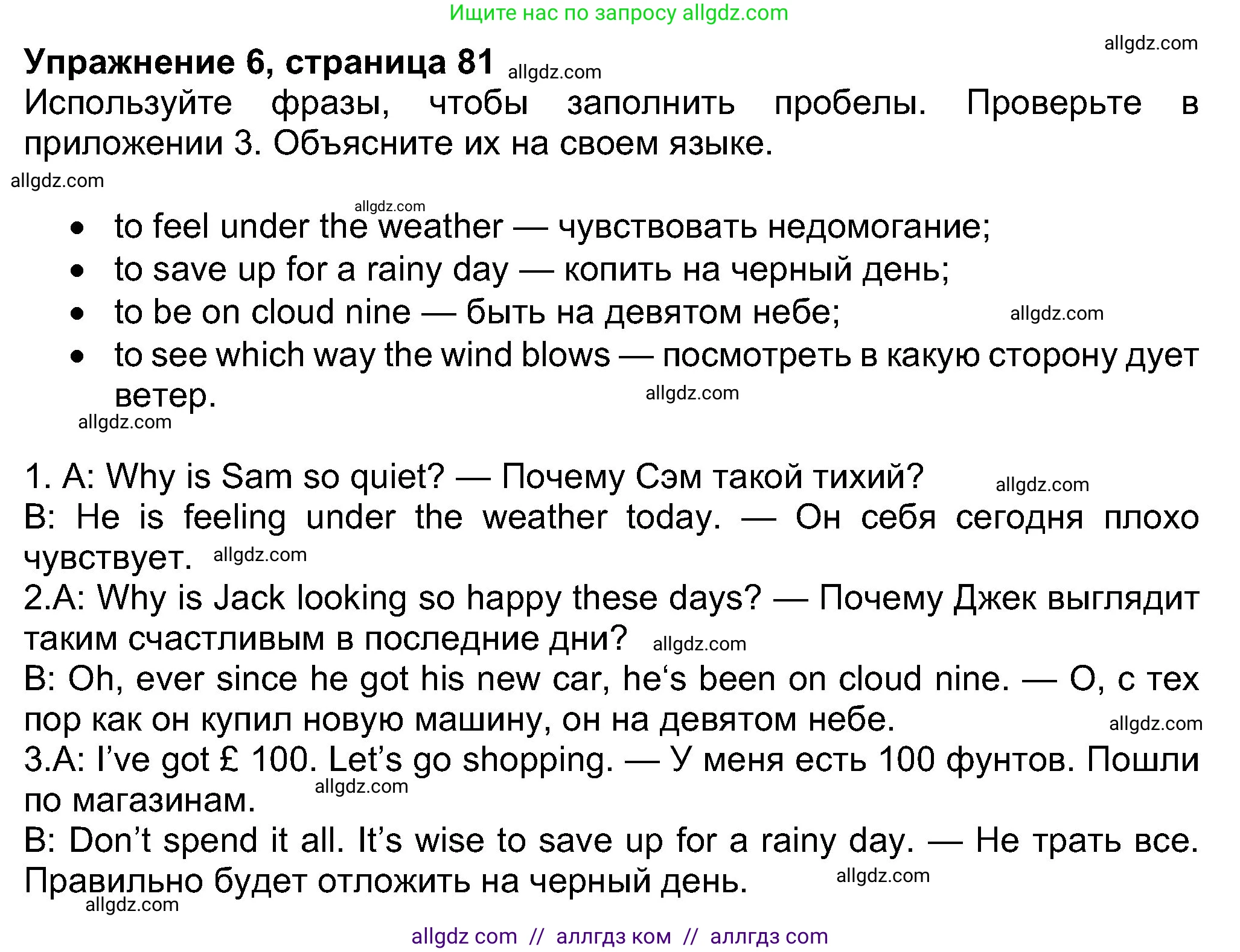 Английский язык (english), 8 класс Учебник (Student's book), авторы: Ваулина Юлия Евгеньевна (Vaulina Julia), Дули Дженни (Dooley Jenny), Подоляко Ольга Евгеньевна (Podolyako Olga), Эванс Вирджиния (Evans Virginia), издательство Просвещение, Москва, 2023, бирюзового цвета, страница 81, номер 6, Решение 2023-2027