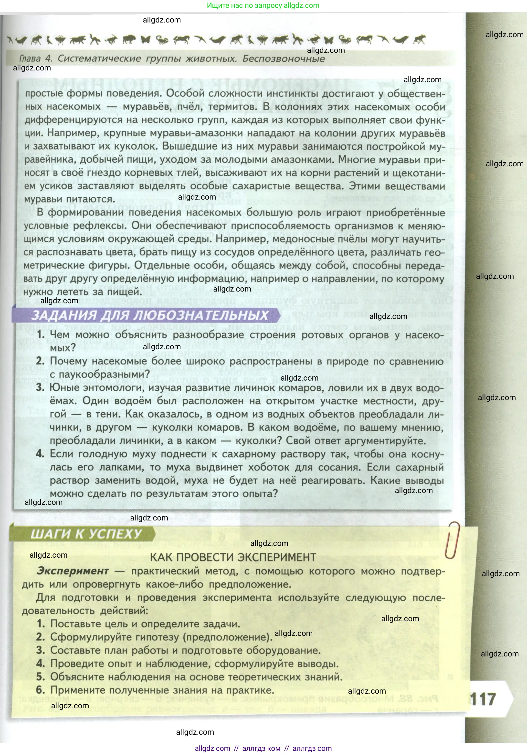 Биология, 8 класс Учебник, авторы: Пасечник Владимир Васильевич, Суматохин Сергей Витальевич, Гапонюк Зоя Георгиевна, издательство Просвещение, Москва, 2023, белого цвета, страница 117
