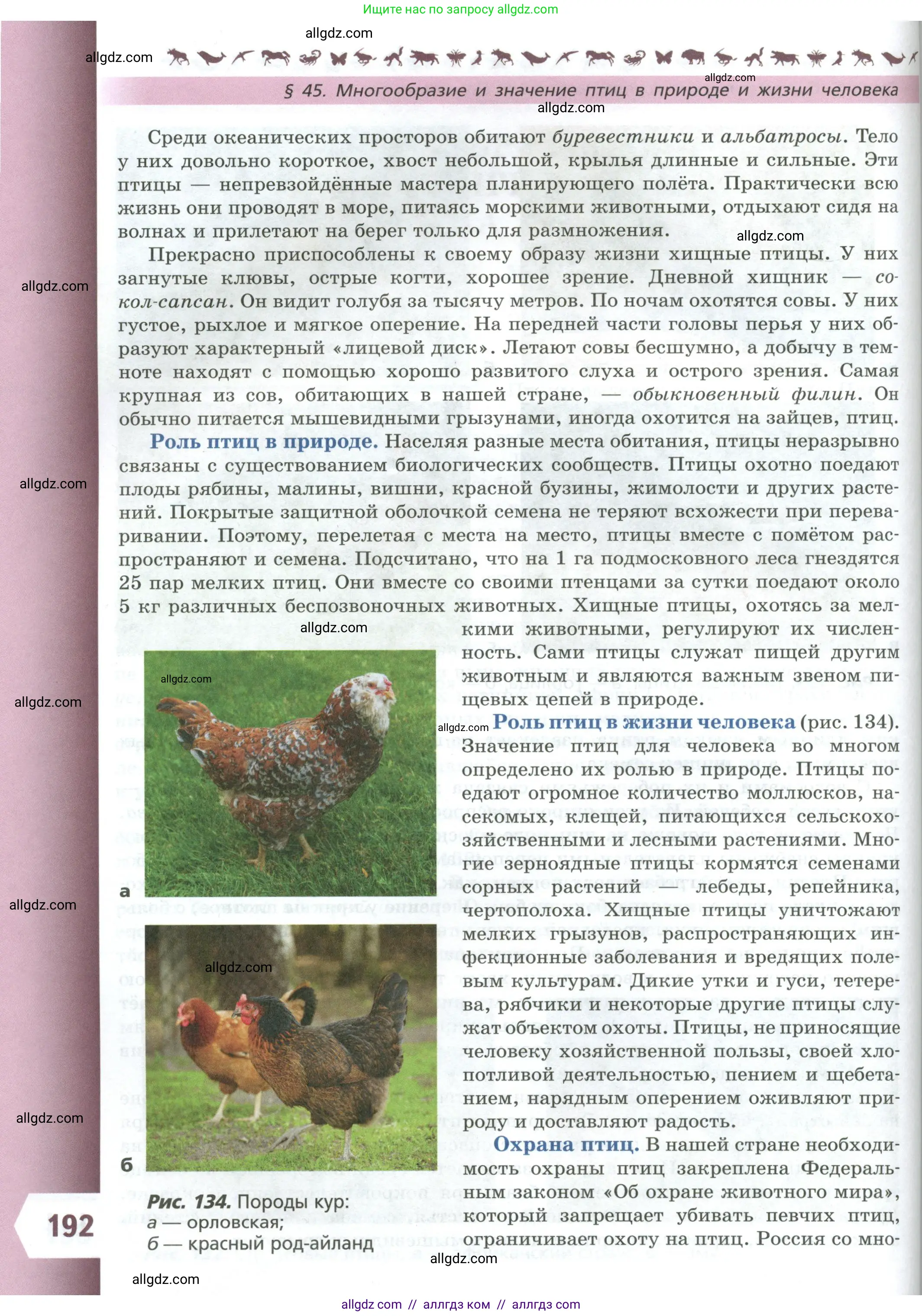 Биология, 8 класс Учебник, авторы: Пасечник Владимир Васильевич, Суматохин Сергей Витальевич, Гапонюк Зоя Георгиевна, издательство Просвещение, Москва, 2023, белого цвета, страница 192