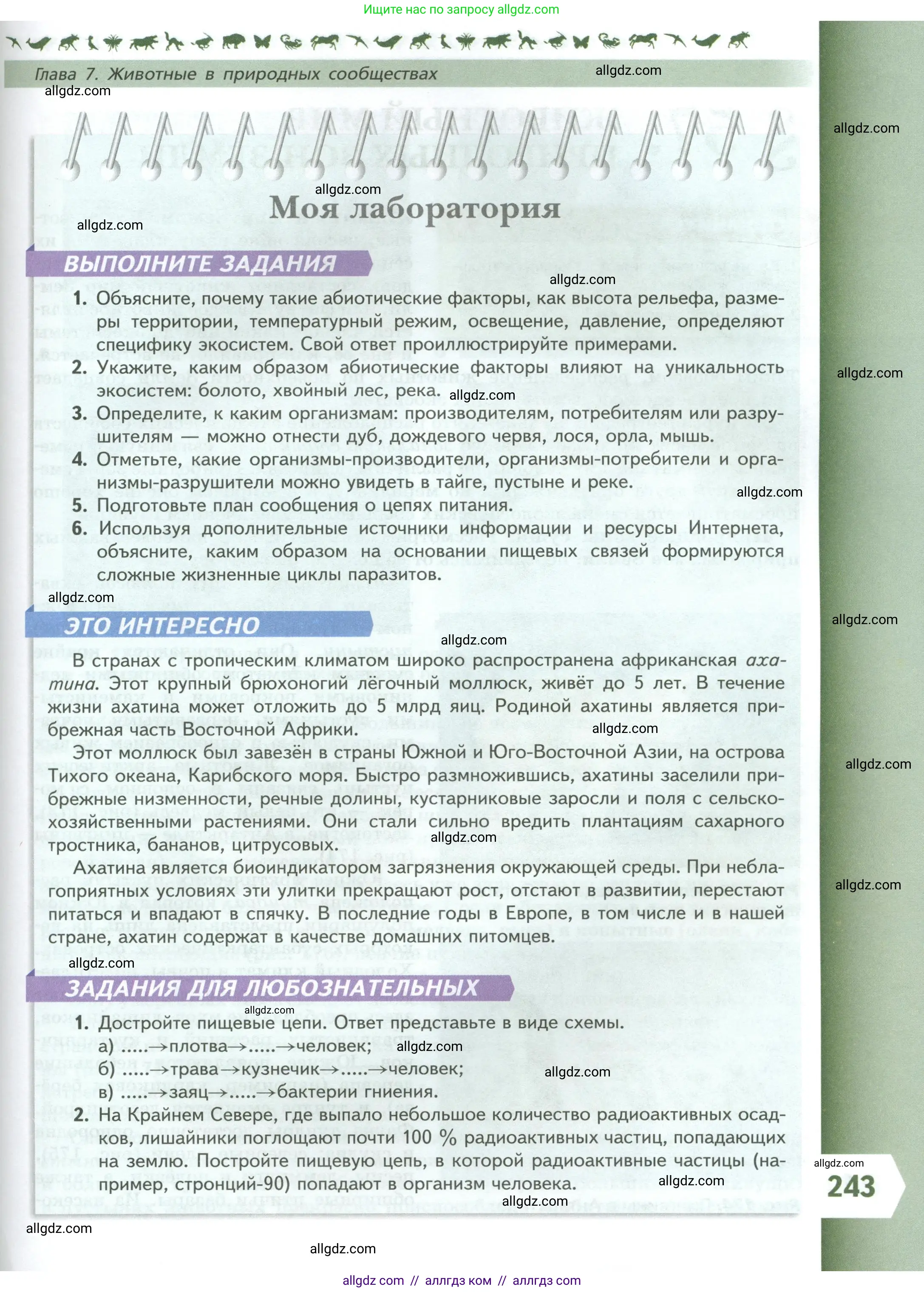 Биология, 8 класс Учебник, авторы: Пасечник Владимир Васильевич, Суматохин Сергей Витальевич, Гапонюк Зоя Георгиевна, издательство Просвещение, Москва, 2023, белого цвета, страница 243