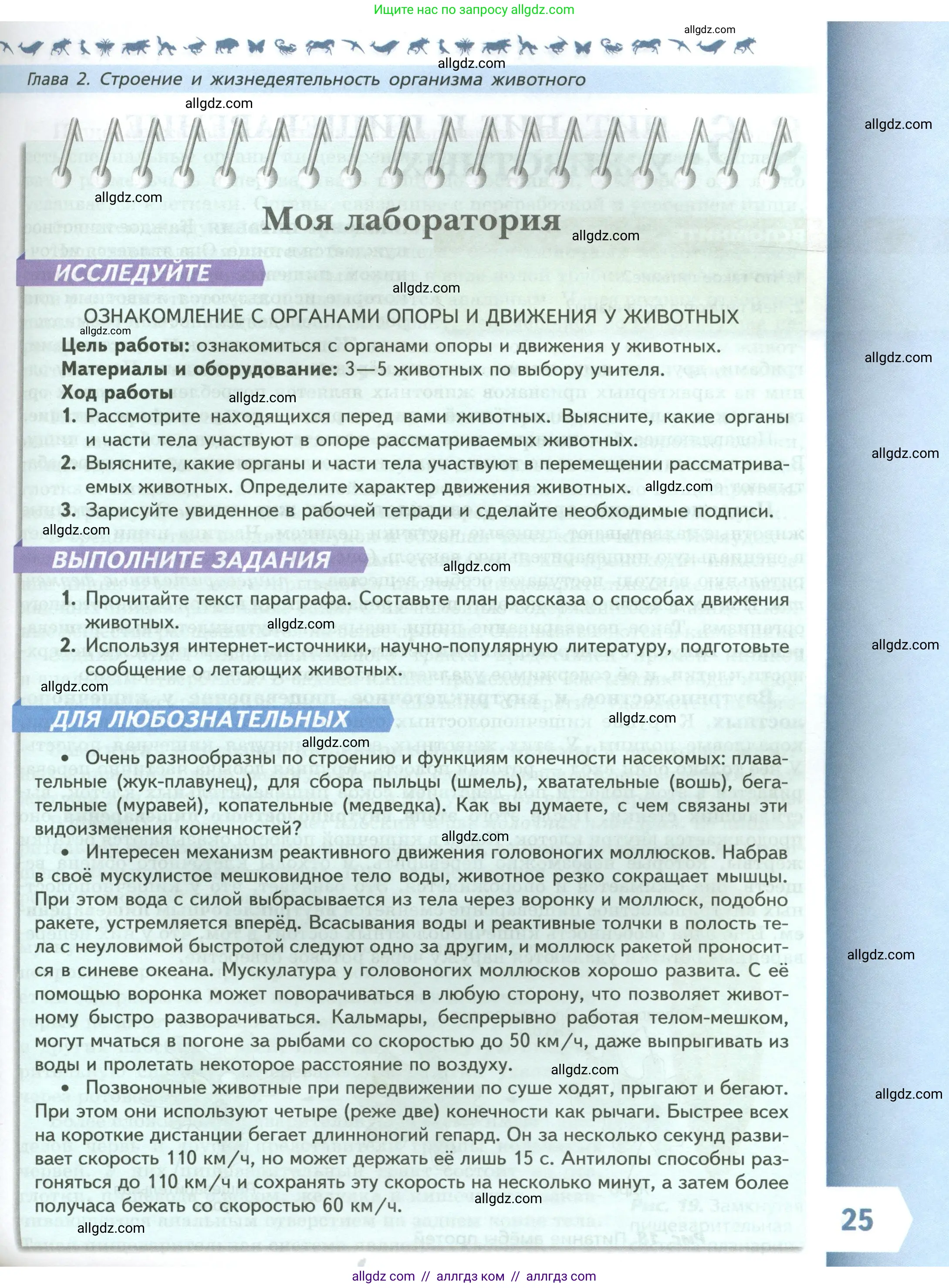 Биология, 8 класс Учебник, авторы: Пасечник Владимир Васильевич, Суматохин Сергей Витальевич, Гапонюк Зоя Георгиевна, издательство Просвещение, Москва, 2023, белого цвета, страница 25