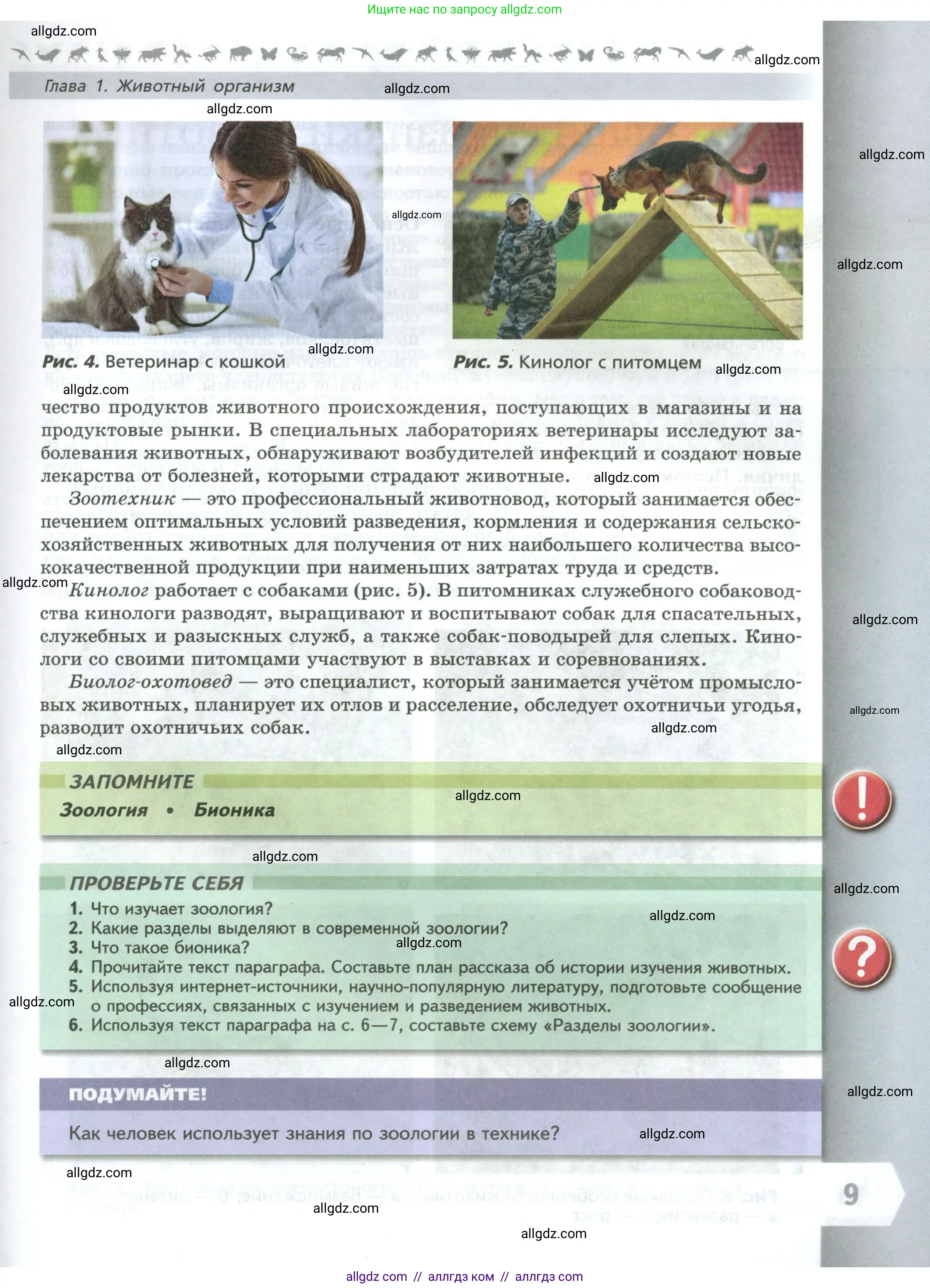 Биология, 8 класс Учебник, авторы: Пасечник Владимир Васильевич, Суматохин Сергей Витальевич, Гапонюк Зоя Георгиевна, издательство Просвещение, Москва, 2023, белого цвета, страница 9