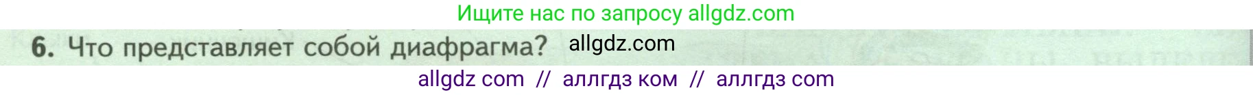 Биология, 8 класс Учебник, авторы: Пасечник Владимир Васильевич, Суматохин Сергей Витальевич, Гапонюк Зоя Георгиевна, издательство Просвещение, Москва, 2023, белого цвета, страница 200, номер 6, Условие
