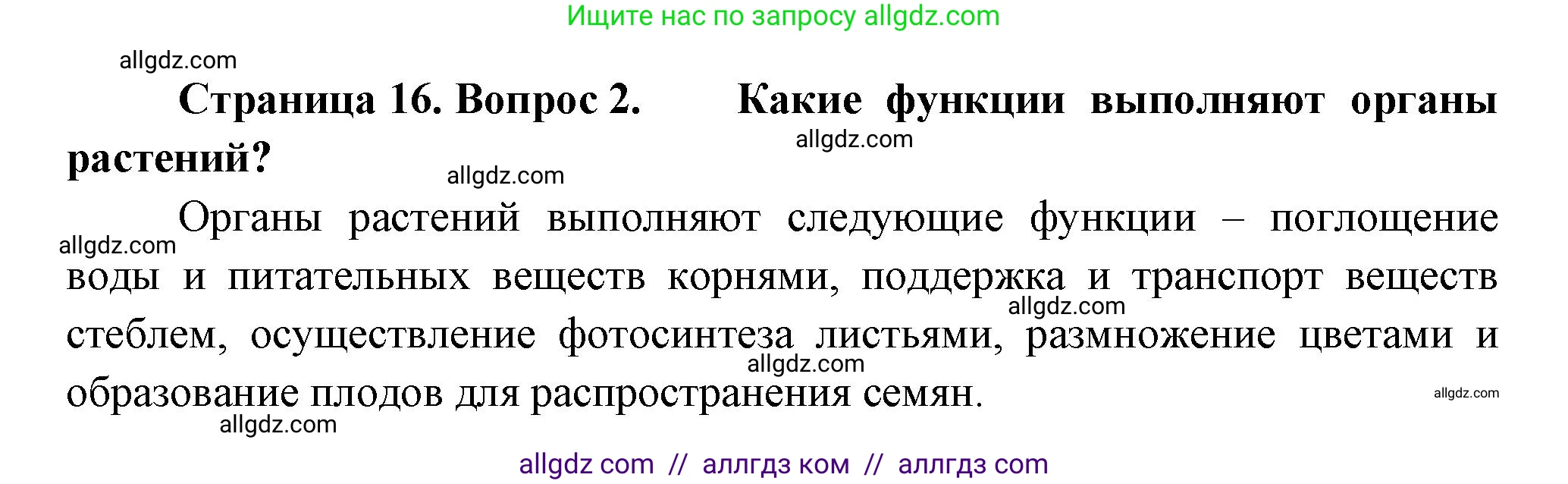Биология, 8 класс Учебник, авторы: Пасечник Владимир Васильевич, Суматохин Сергей Витальевич, Гапонюк Зоя Георгиевна, издательство Просвещение, Москва, 2023, белого цвета, страница 16, номер 2, Решение