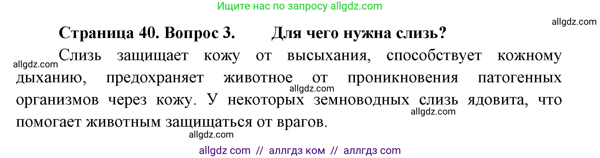 Биология, 8 класс Учебник, авторы: Пасечник Владимир Васильевич, Суматохин Сергей Витальевич, Гапонюк Зоя Георгиевна, издательство Просвещение, Москва, 2023, белого цвета, страница 40, номер 3, Решение