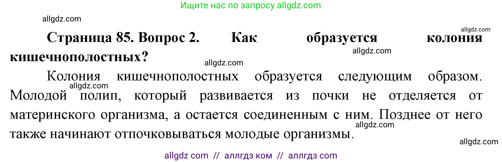 Биология, 8 класс Учебник, авторы: Пасечник Владимир Васильевич, Суматохин Сергей Витальевич, Гапонюк Зоя Георгиевна, издательство Просвещение, Москва, 2023, белого цвета, страница 85, номер 2, Решение