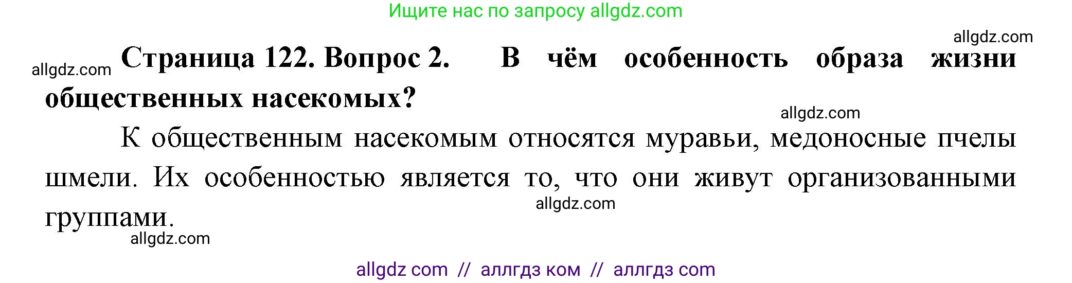 Биология, 8 класс Учебник, авторы: Пасечник Владимир Васильевич, Суматохин Сергей Витальевич, Гапонюк Зоя Георгиевна, издательство Просвещение, Москва, 2023, белого цвета, страница 122, номер 2, Решение