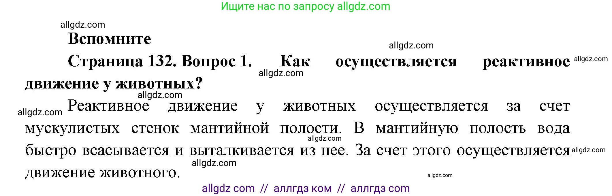 Биология, 8 класс Учебник, авторы: Пасечник Владимир Васильевич, Суматохин Сергей Витальевич, Гапонюк Зоя Георгиевна, издательство Просвещение, Москва, 2023, белого цвета, страница 132, номер 1, Решение