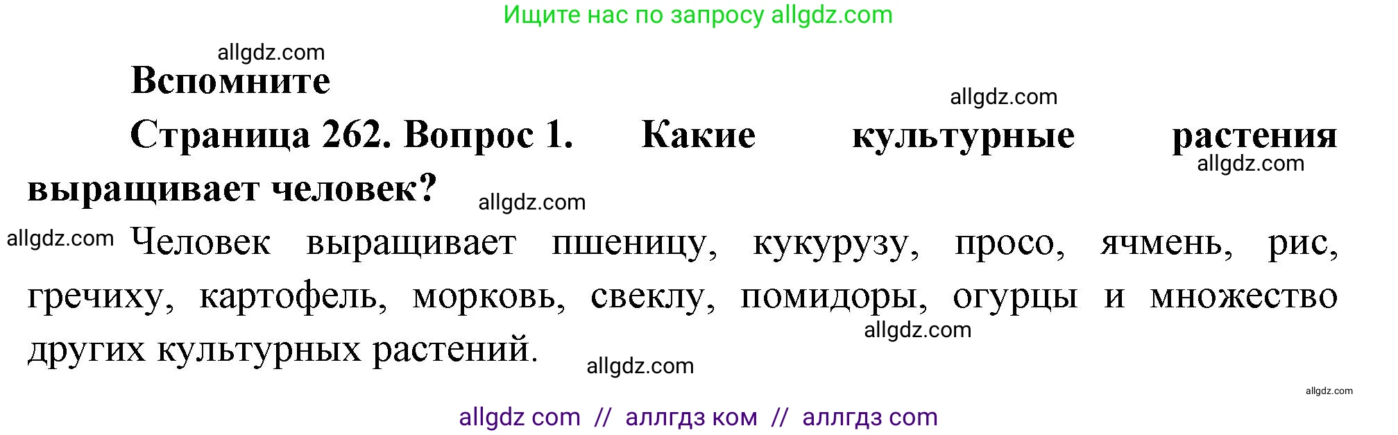 Биология, 8 класс Учебник, авторы: Пасечник Владимир Васильевич, Суматохин Сергей Витальевич, Гапонюк Зоя Георгиевна, издательство Просвещение, Москва, 2023, белого цвета, страница 262, номер 1, Решение