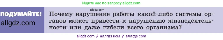 Биология, 8 класс Учебник, авторы: Пасечник Владимир Васильевич, Каменский Андрей Александрович, Швецов Глеб Геннадьевич, издательство Просвещение, Москва, 2019, страница 25, Условие