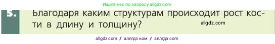 Биология, 8 класс Учебник, авторы: Пасечник Владимир Васильевич, Каменский Андрей Александрович, Швецов Глеб Геннадьевич, издательство Просвещение, Москва, 2019, страница 35, номер 5, Условие