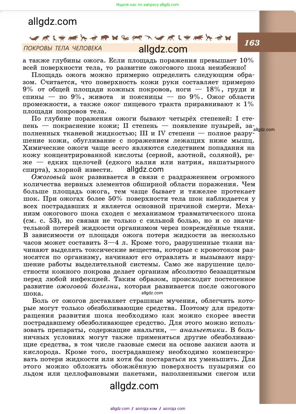 Биология, 8 класс Учебник, авторы: Пасечник Владимир Васильевич, Каменский Андрей Александрович, Швецов Глеб Геннадьевич, издательство Просвещение, Москва, 2019, страница 163
