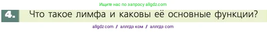 Биология, 8 класс Учебник, авторы: Пасечник Владимир Васильевич, Каменский Андрей Александрович, Швецов Глеб Геннадьевич, издательство Просвещение, Москва, 2019, страница 61, номер 4, Условие