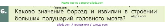 Биология, 8 класс Учебник, авторы: Пасечник Владимир Васильевич, Каменский Андрей Александрович, Швецов Глеб Геннадьевич, издательство Просвещение, Москва, 2019, страница 185, номер 6, Условие