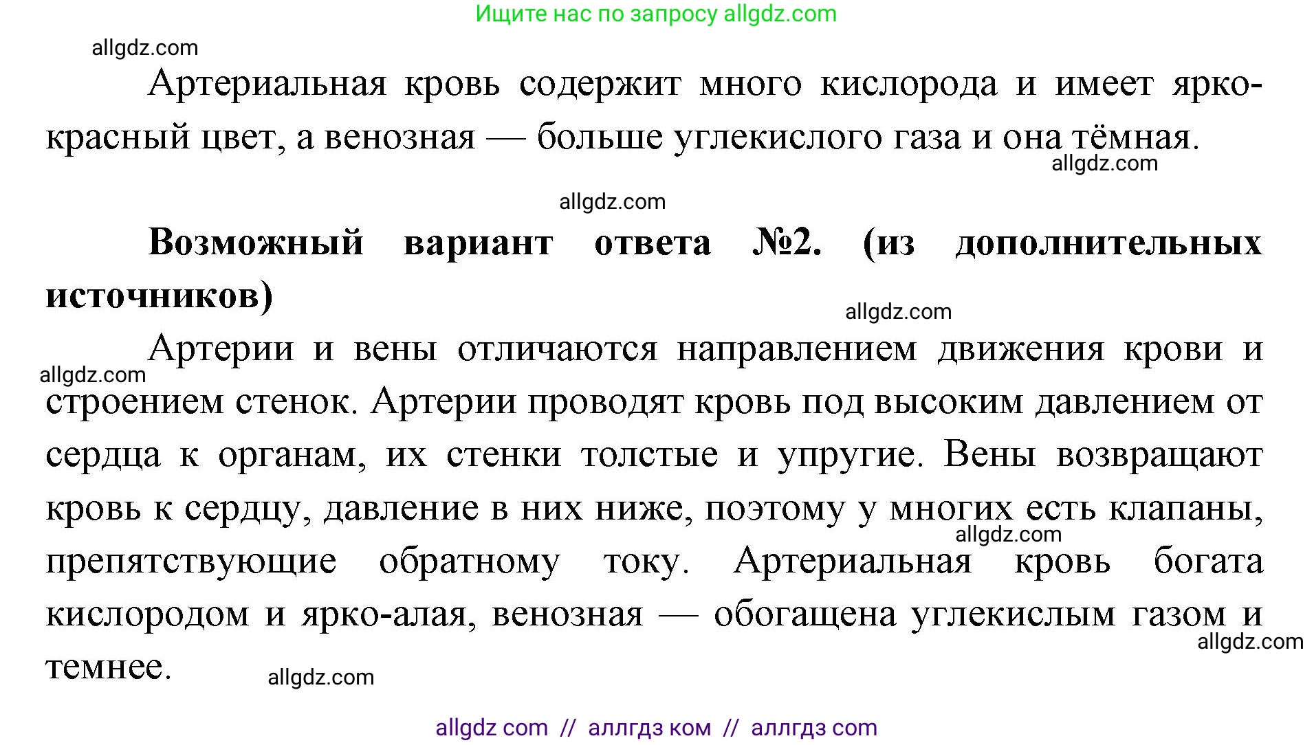 Биология, 8 класс Учебник, авторы: Пасечник Владимир Васильевич, Каменский Андрей Александрович, Швецов Глеб Геннадьевич, издательство Просвещение, Москва, 2019, страница 83, номер 1, Решение 1 (продолжение 2)