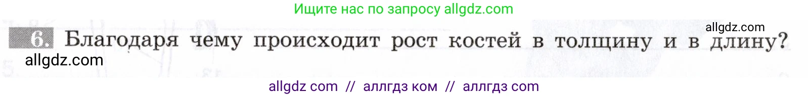 Биология, 8 класс рабочая тетрадь, авторы: Пасечник Владимир Васильевич, Швецов Глеб Геннадьевич, издательство Просвещение, Москва, 2019, страница 21, номер 6, Условие