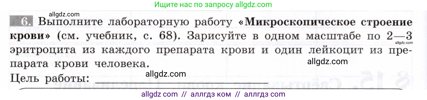 Биология, 8 класс рабочая тетрадь, авторы: Пасечник Владимир Васильевич, Швецов Глеб Геннадьевич, издательство Просвещение, Москва, 2019, страница 38, номер 6, Условие